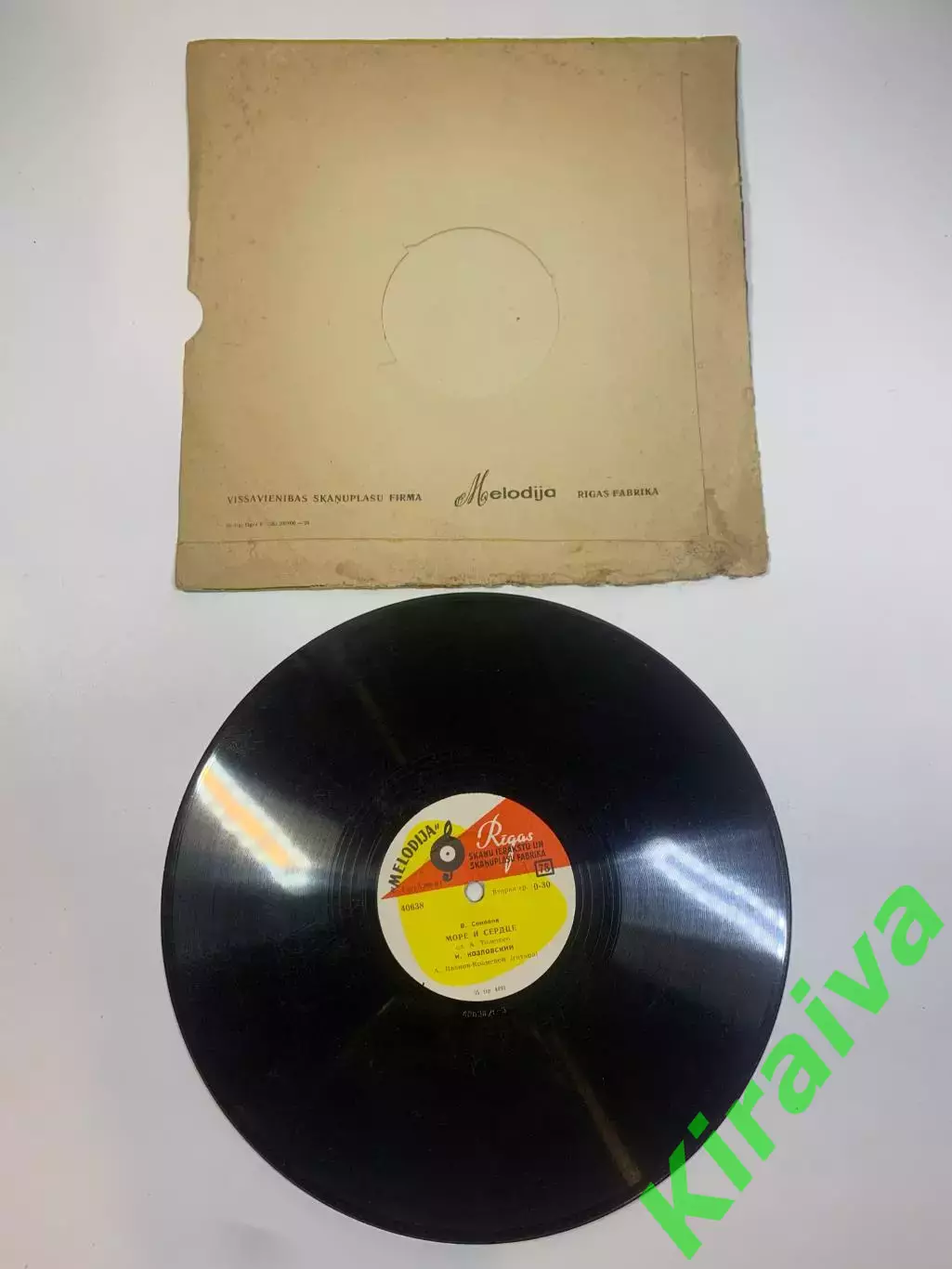 Виниловая пластинка романс «Я знал её милым ребёнком / Море и сердце» Иван Н2729 3