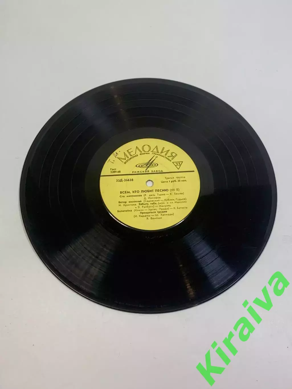Виниловая пластинка эстрада «Всем, кто любит песню (№ 8)» Мелодия РижскийН2741 3