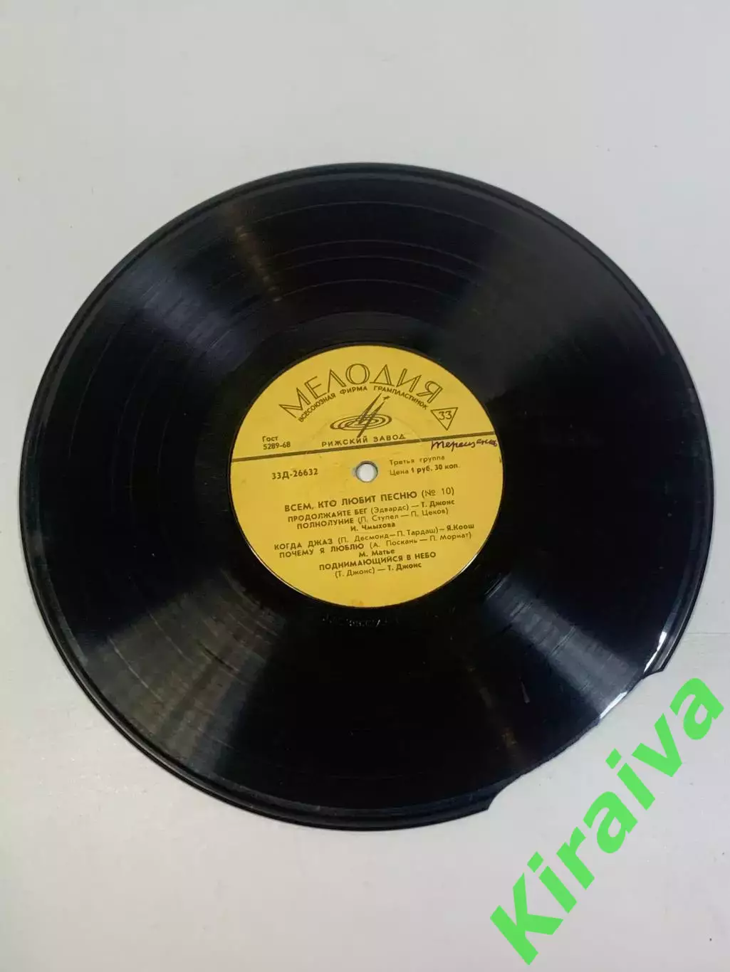 Виниловая пластинка эстрада «Всем, кто любит песню (№ 10)» Мелодия Рижский Н2743
