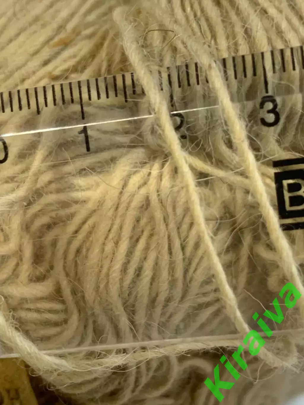 Пряжа винтажная шерсть 100% моток 400 г 1200 м сорт1 СССР светло-бежевый Н2764,4 4