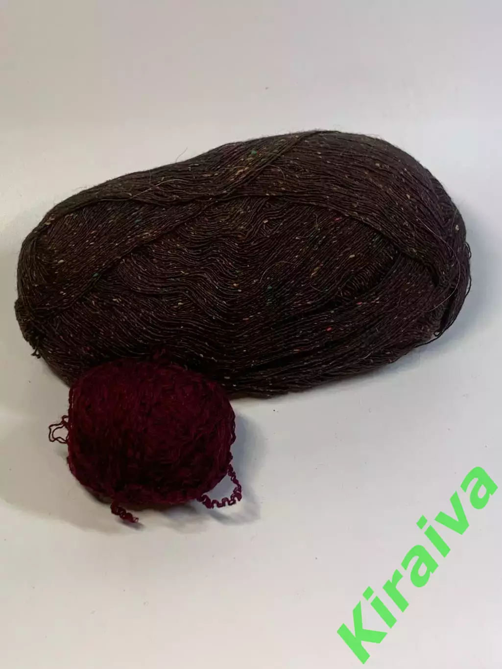 Пряжа винтажная унисекс шерсть 100% твидовая меланж моток 200 г (±10 г) Н2764,2 3