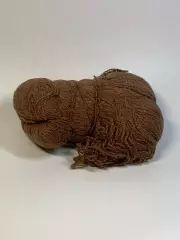 Пряжа винтажная унисекс шерсть 100% моток 210 г (±10 г) СССР коричневая Н2764,1
