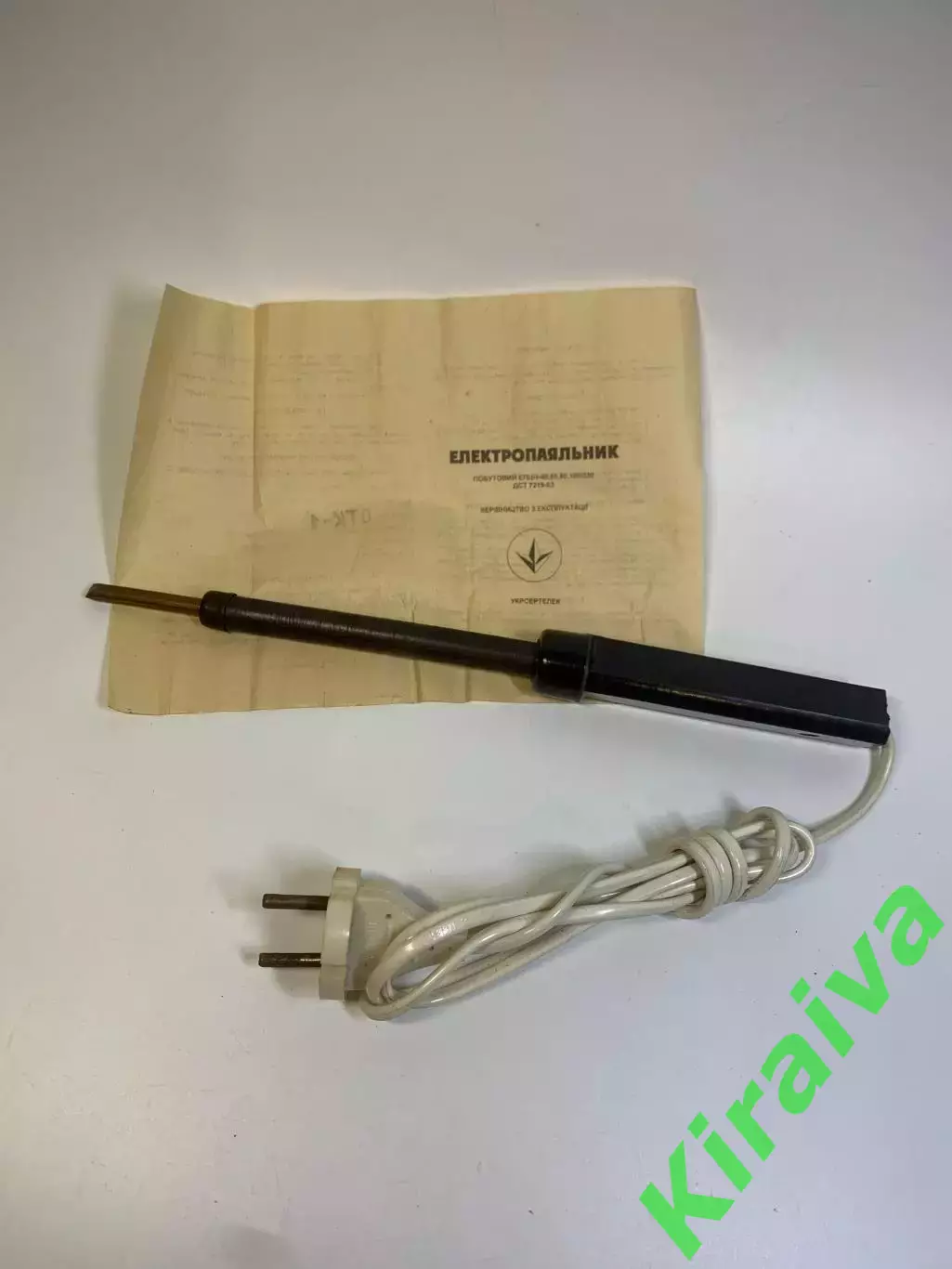 Паяльник электрический бытовой унисекс ЭПЦН 65 Вт 220В для пайки СССР (Н2767