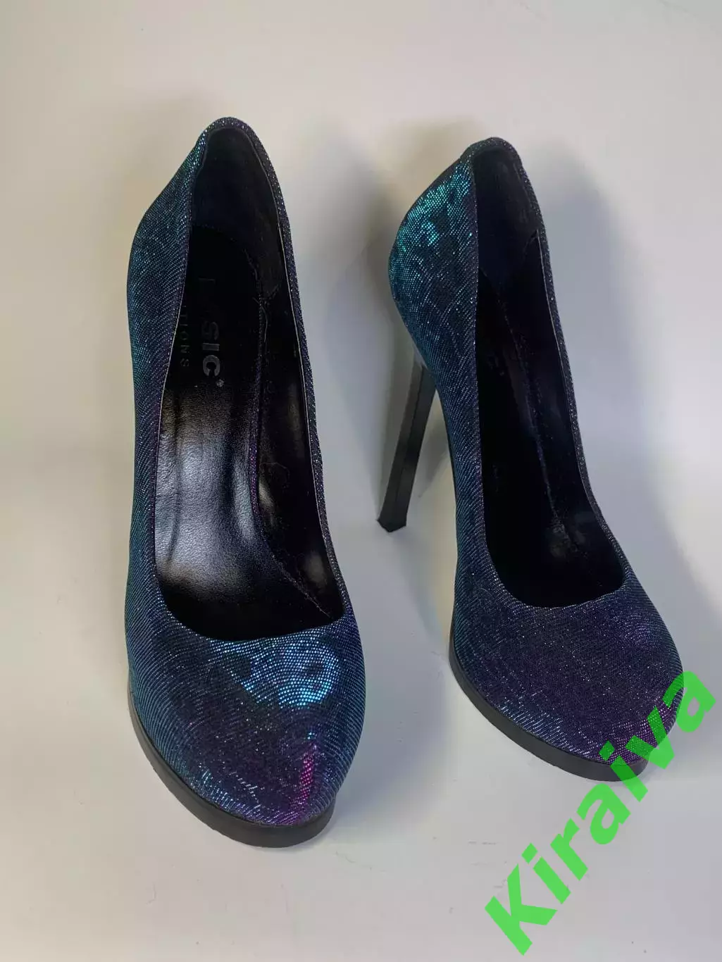 Туфли женские хамелеон Basic Editions на шпильке и платформе 38 фиолетовый Н2772 3