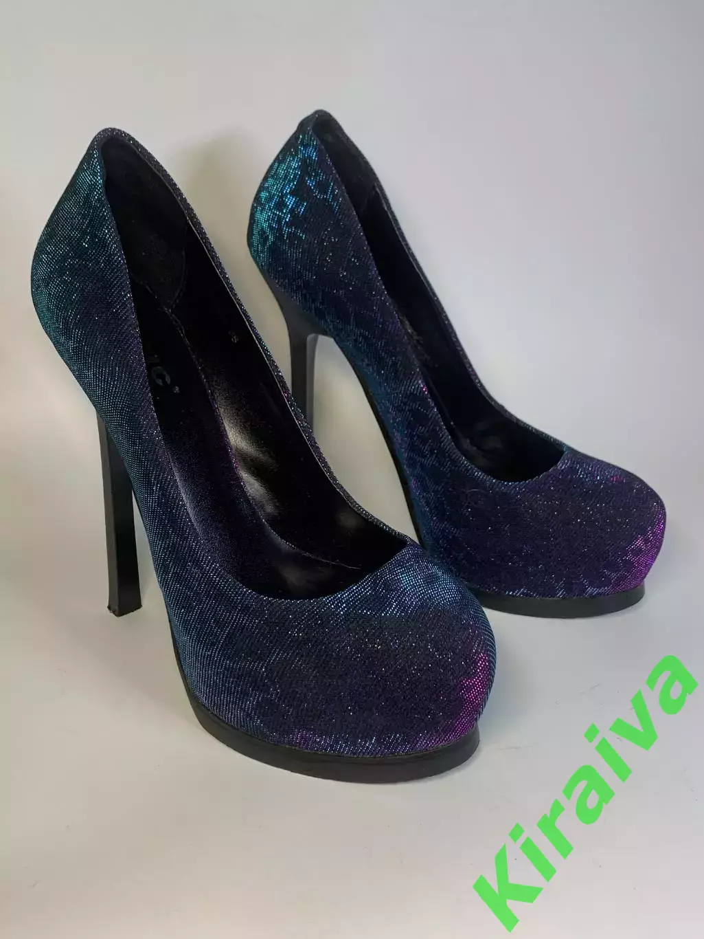 Туфли женские хамелеон Basic Editions на шпильке и платформе 38 фиолетовый Н2772 4