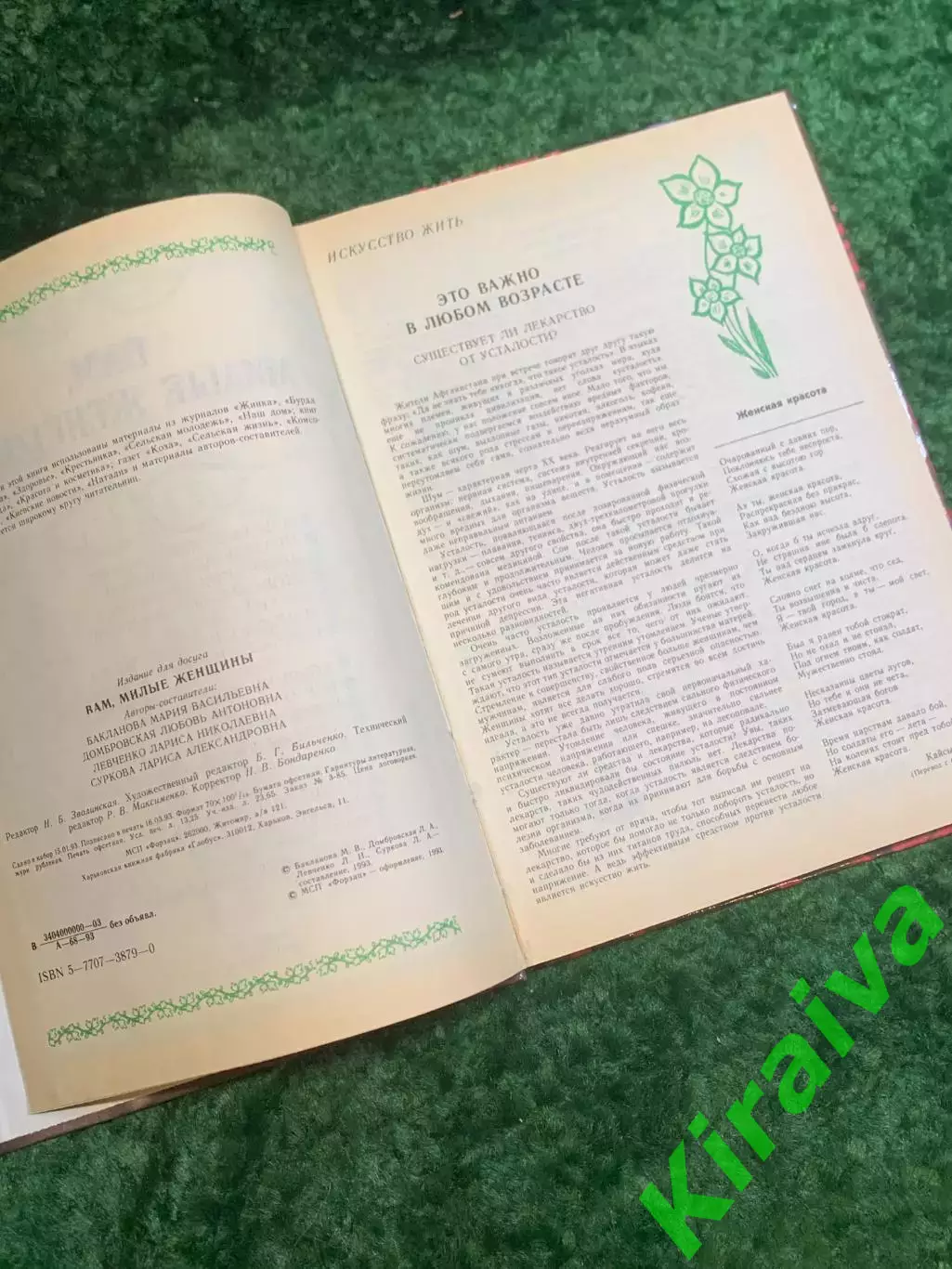 Книга енциклопедія «Вам, милі жінки» 1995 Вінтаж (Н1744,1) 3