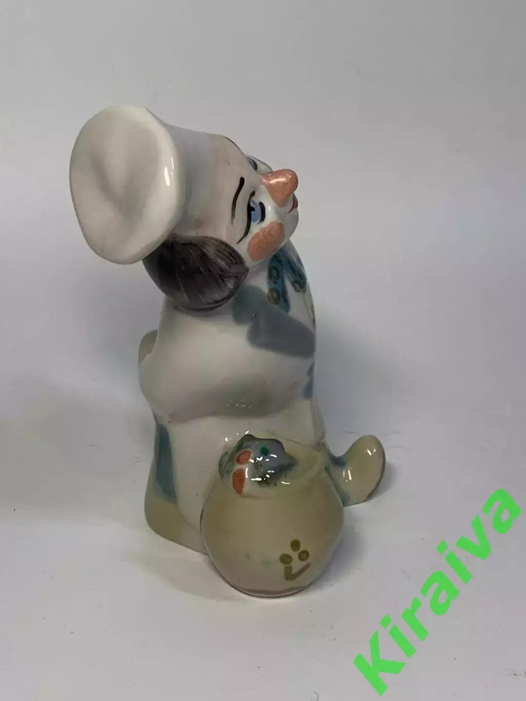 Статуетка вінтажна «Клоун-кухар з котом» порцеляновий СРСР ручний розпис 1 Н2845 5