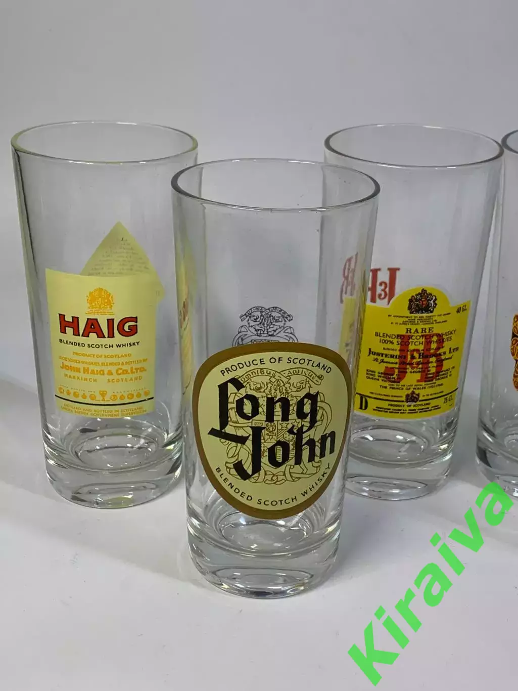 Набор винтажных стаканов для виски (хайболлы) 6 шт 14 см Франция 1970–90 (Н2847) 1