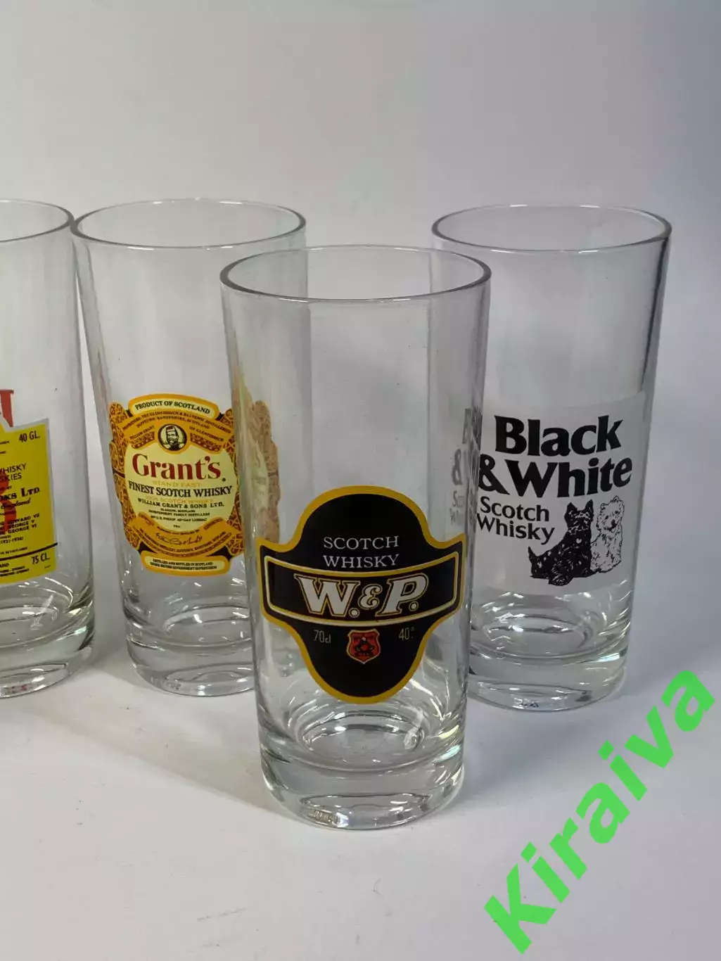 Набор винтажных стаканов для виски (хайболлы) 6 шт 14 см Франция 1970–90 (Н2847) 2
