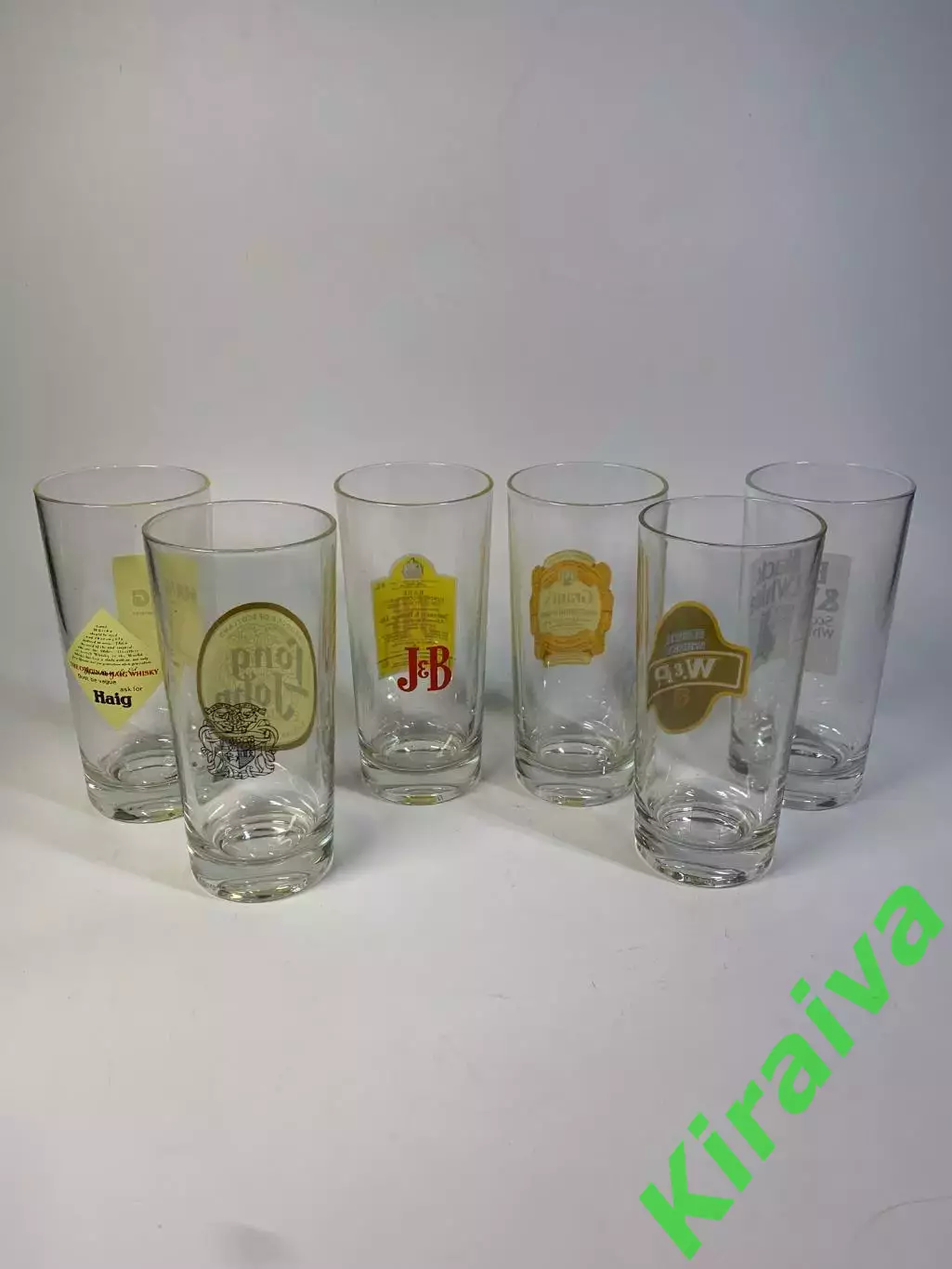 Набор винтажных стаканов для виски (хайболлы) 6 шт 14 см Франция 1970–90 (Н2847) 3