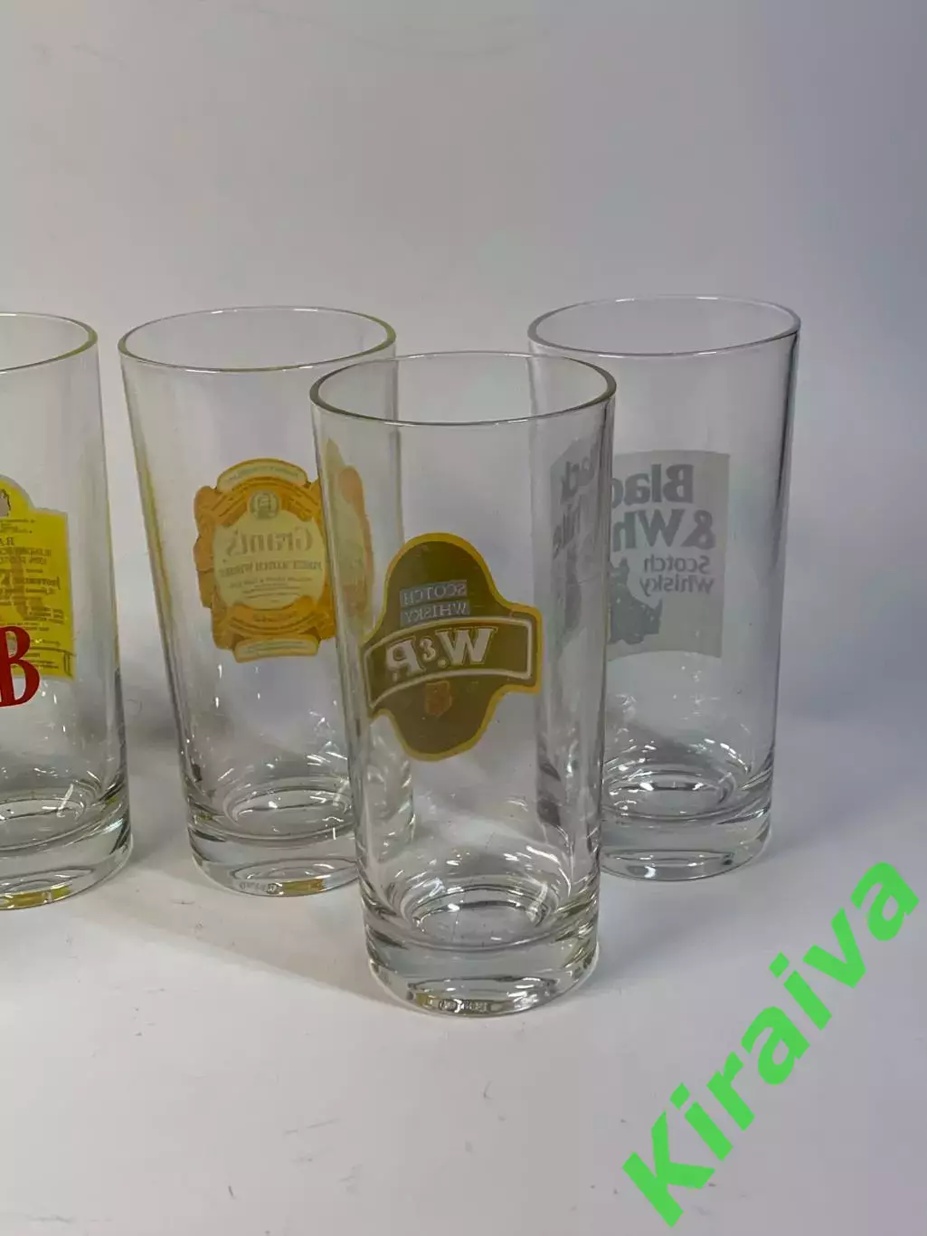 Набор винтажных стаканов для виски (хайболлы) 6 шт 14 см Франция 1970–90 (Н2847) 5