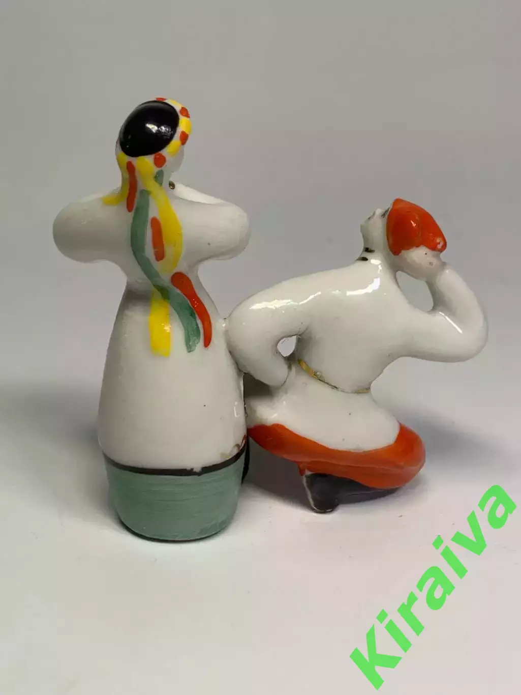 Статуэтка фарфоровая «Гопачок / танцующая пара» СССР Полонский ЗХК миниа (Н1929) 2