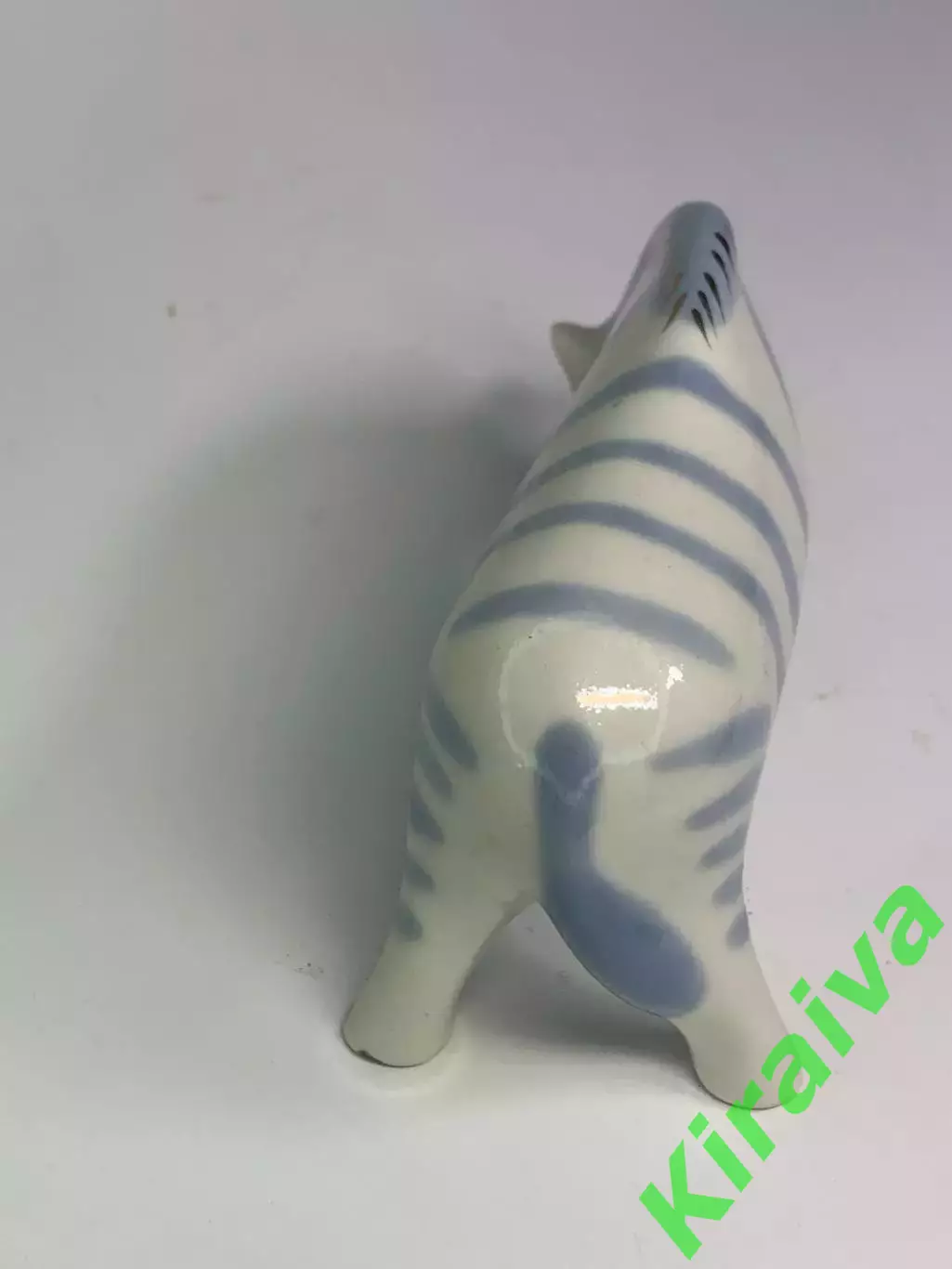 Статуэтка фарфоровая «Зебра» СССР винтаж ручная роспись позолота (Н2861) 5