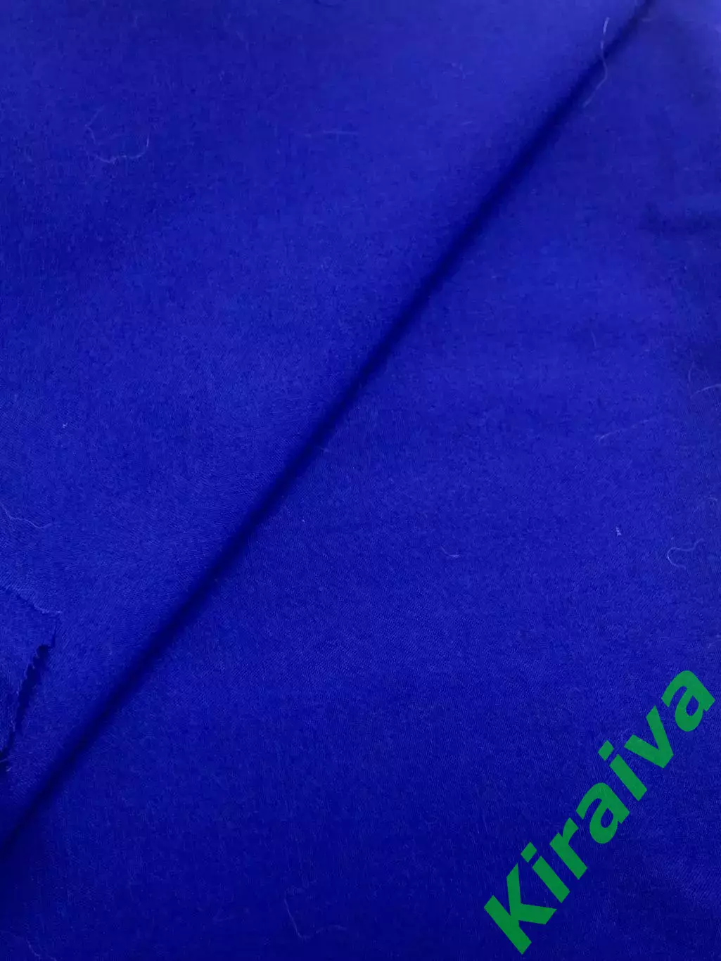 Отрез винтажной ткани 80-е костюмная/габардин145?240 см насыщенный синий Н2866 2