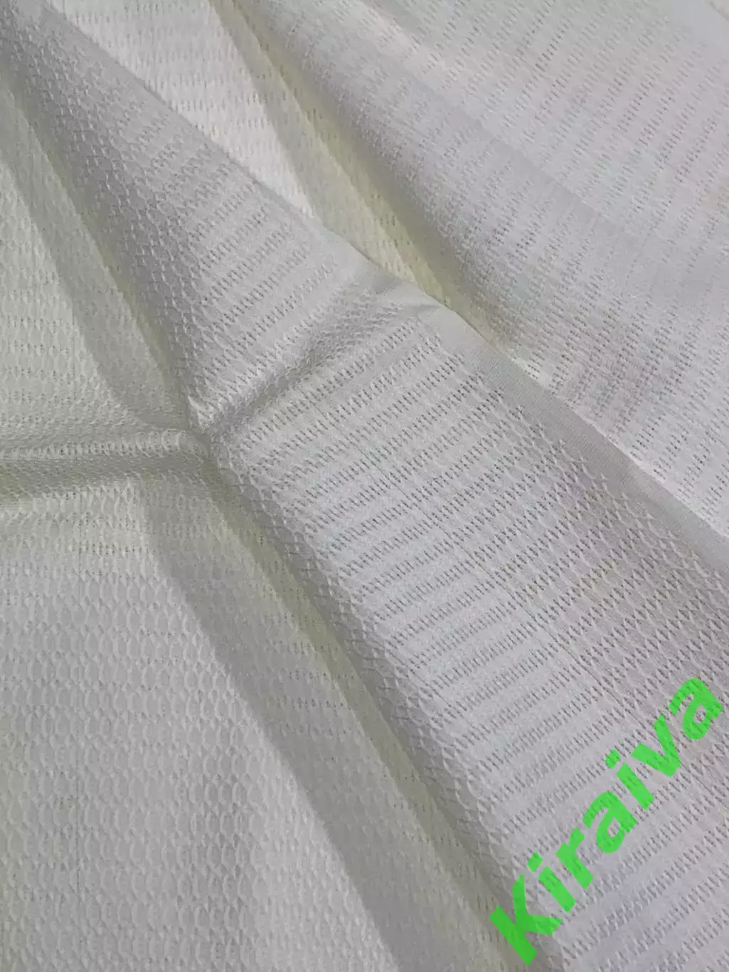 Отрез винтажной ткани лен/хлопок 75?215 см молочный ажурный СССР (Н2870) 1