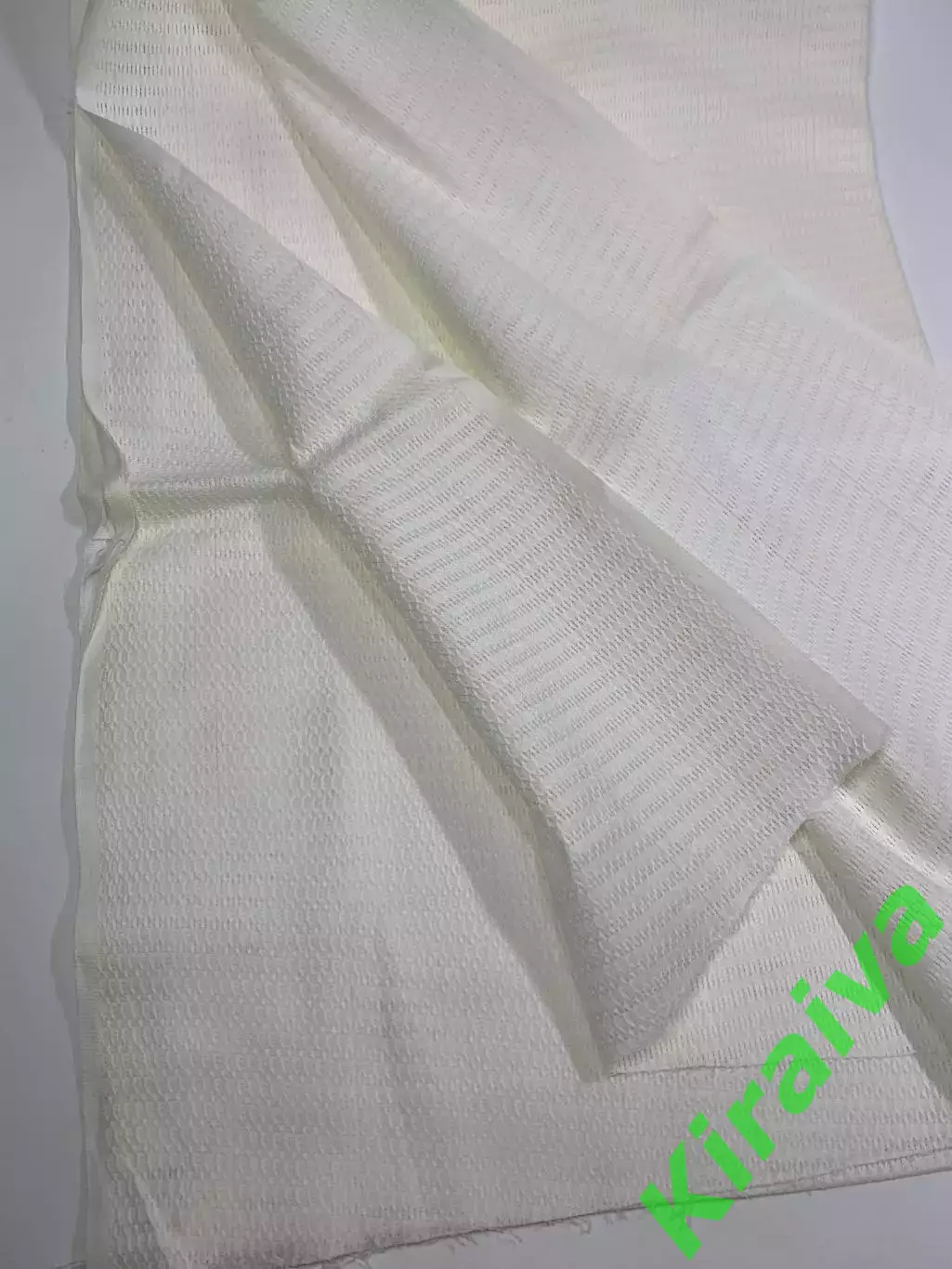 Отрез винтажной ткани лен/хлопок 75?215 см молочный ажурный СССР (Н2870) 2