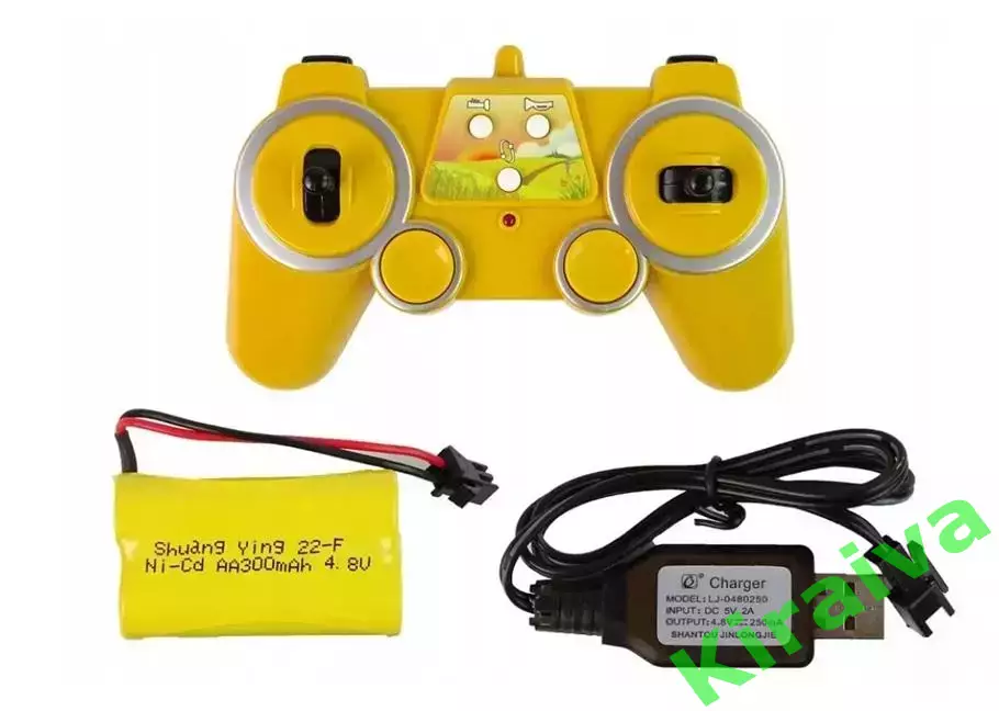 Игрушка трактор детский со светом Double 23 см резиновые колёса (без пуль (Н2876 6