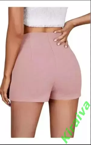 Шорты детские для девочки высокая посадка эластичные 4–5 лет уценка (Н2884)