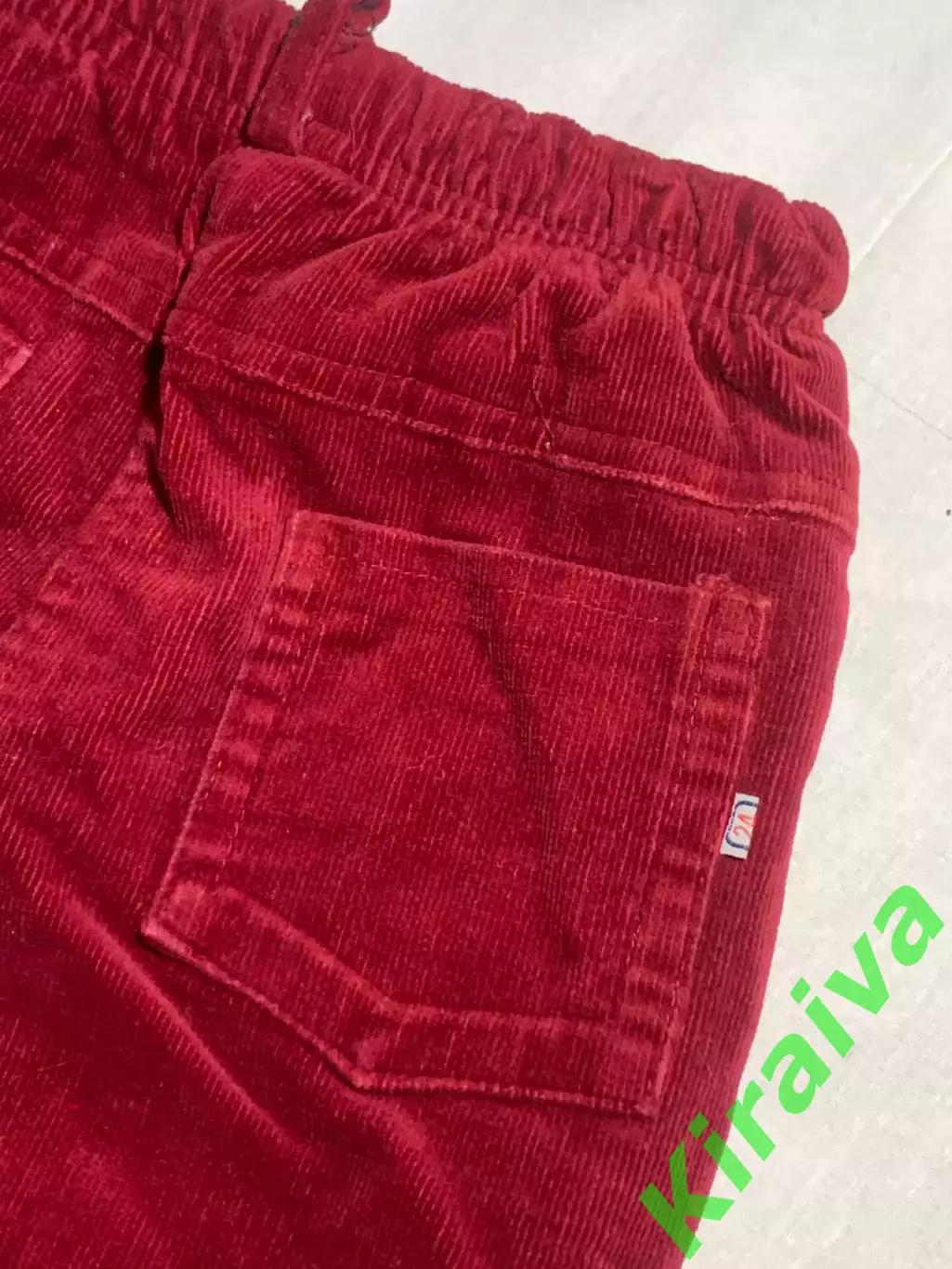 Брюки вельветовые утепленные на 7–9 лет детские для девочки на резинке Н2886 6