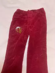 Брюки вельветовые утепленные на 7–9 лет детские для девочки на резинке Н2886