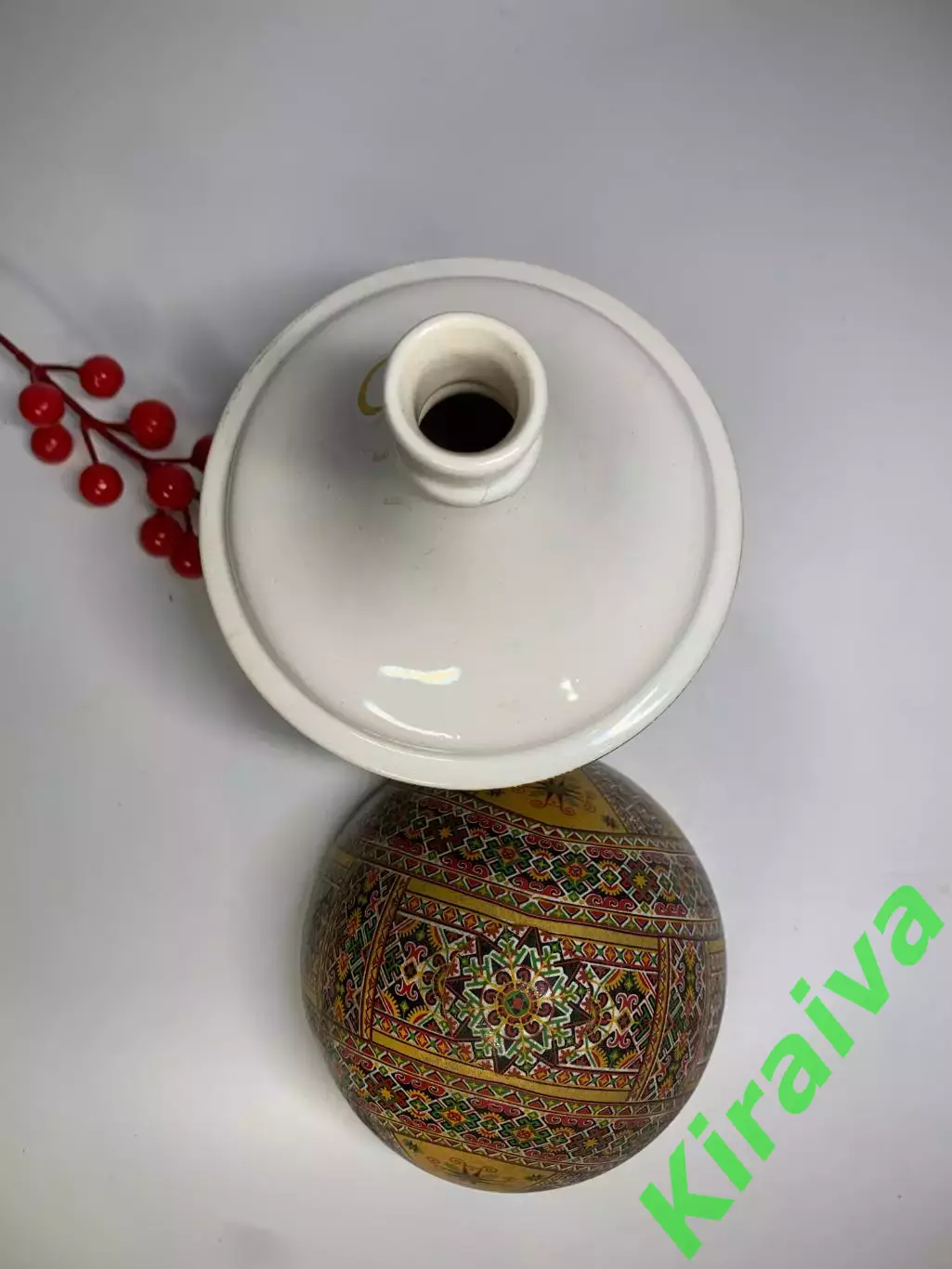 Штоф фарфоровый «Пасхальное яйцо» 1 л Славянск СКК винтаж декор сосуд Н2889 4