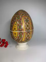 Штоф фарфоровый «Пасхальное яйцо» 1 л Славянск СКК винтаж декор сосуд Н2889
