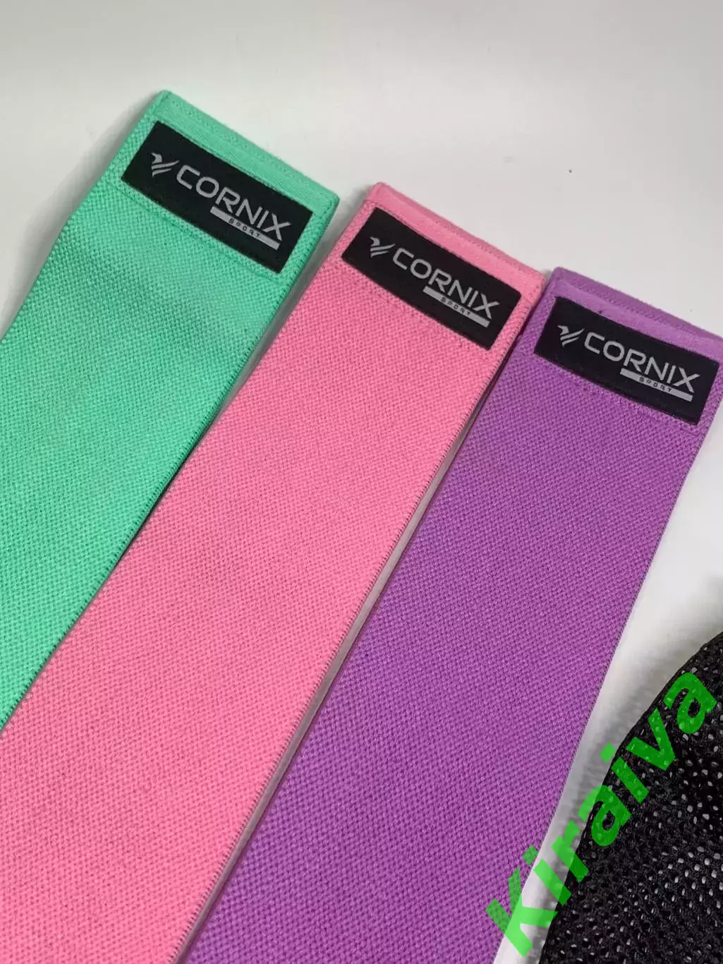 Резинки для фитнеса тканевые набор 3 шт Cornix Hip Band эспандеры (Н2890) 2