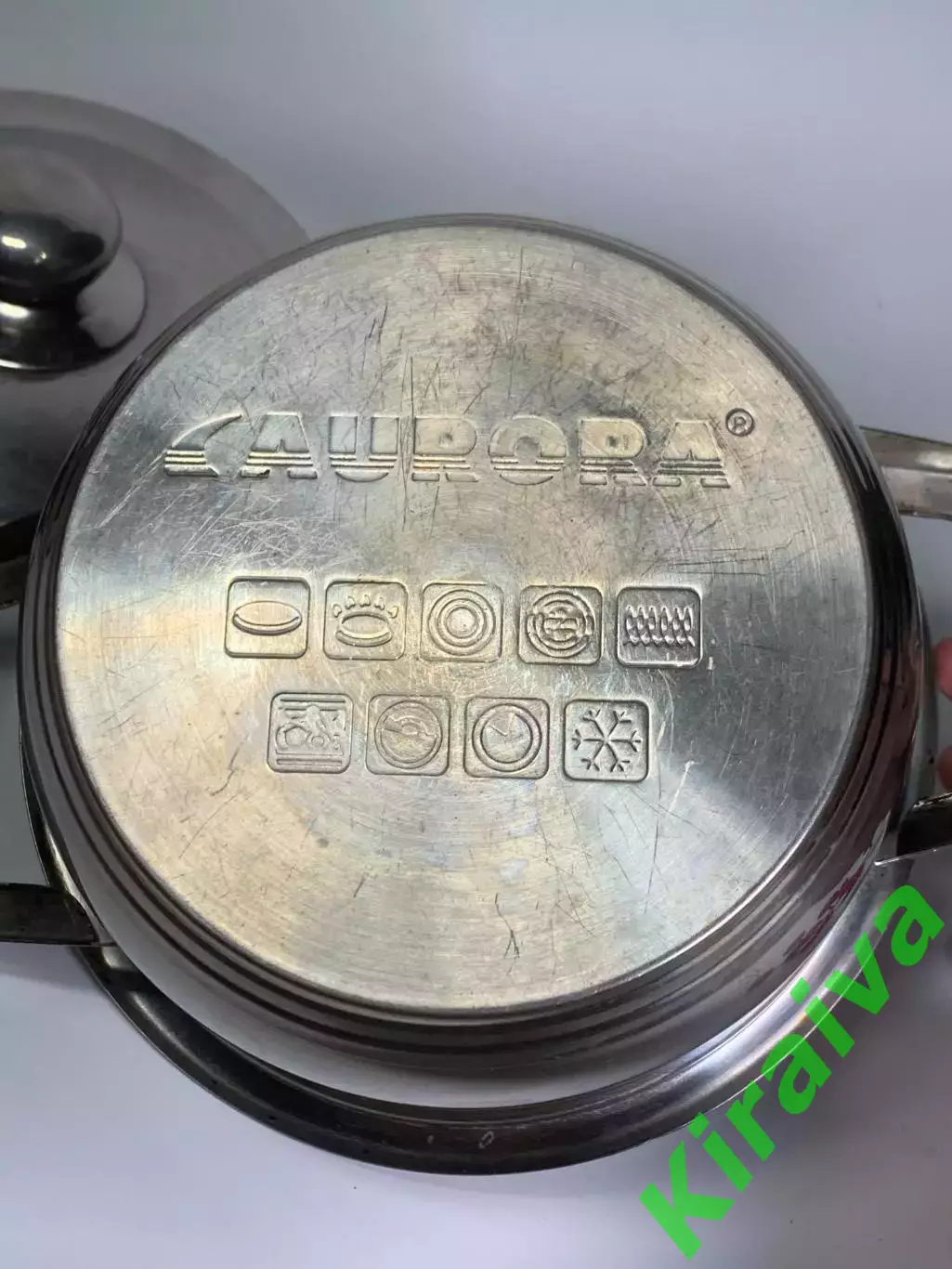 Кастрюля 2 л из нержавеющей стали Aurora с крышкой и двойным дном (Н2891) 7