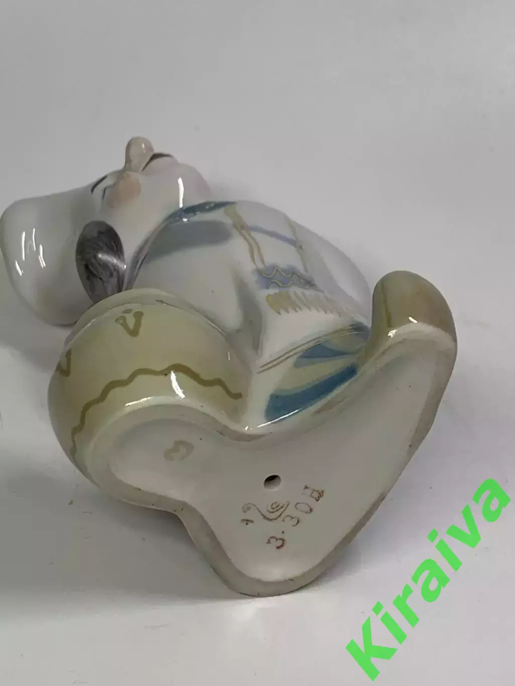 Статуэтка винтажная «Клоун-повар с котом» фарфоровая СССР ручная роспись Н2845,1 6