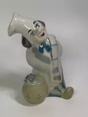 Статуэтка винтажная «Клоун-повар с котом» фарфоровая СССР ручная роспись Н2845,1