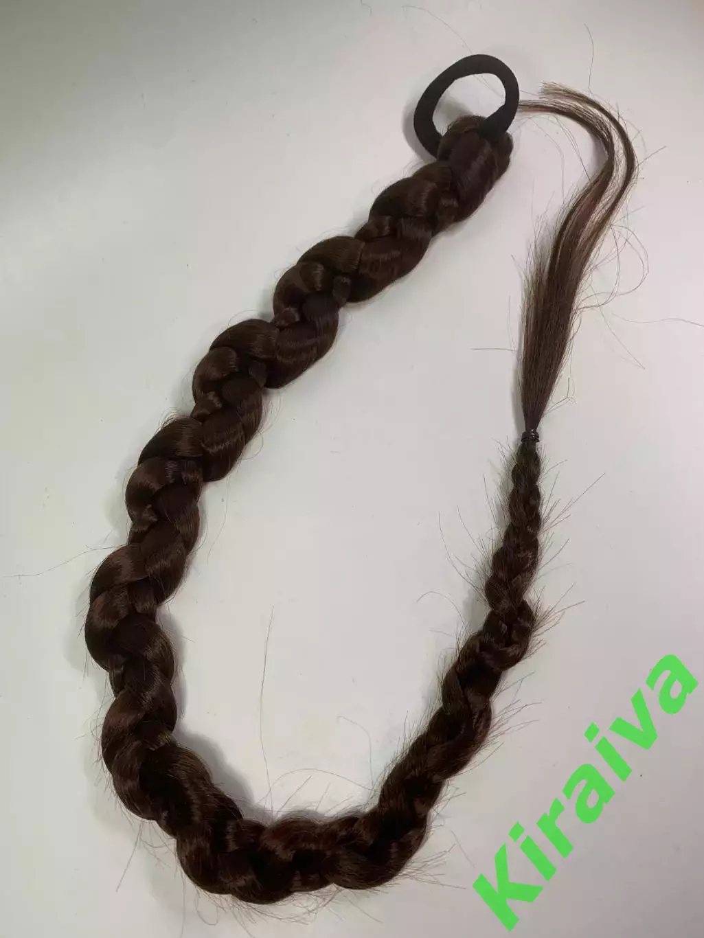 Шиньон накладной хвост коса на резинке 70 см шоколад длинный густой (Н2897)