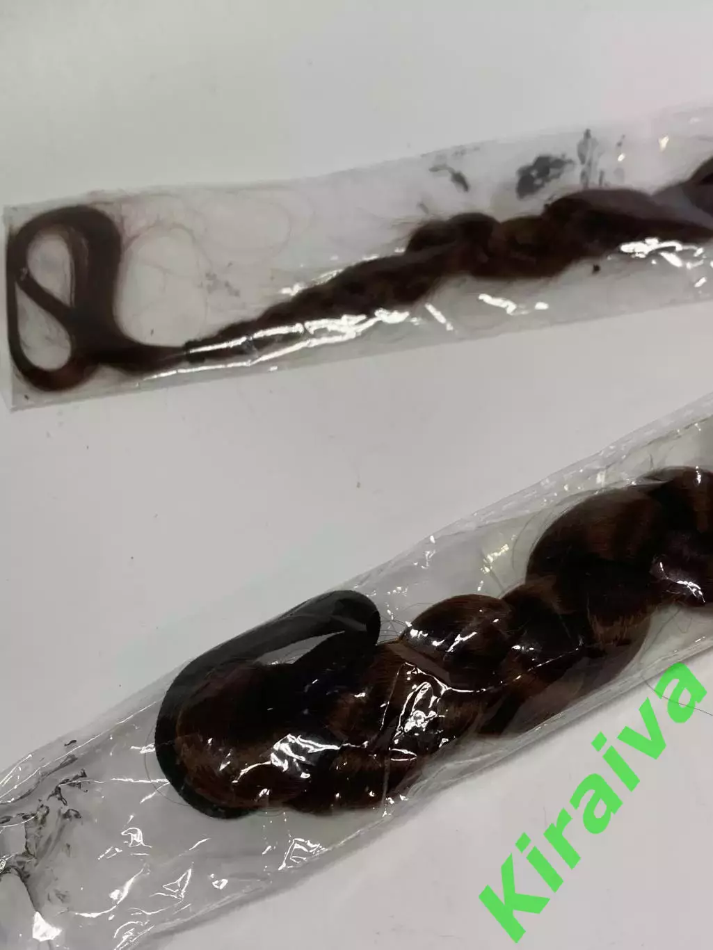 Шиньон накладной хвост коса на резинке 70 см шоколад длинный густой (Н2897) 4