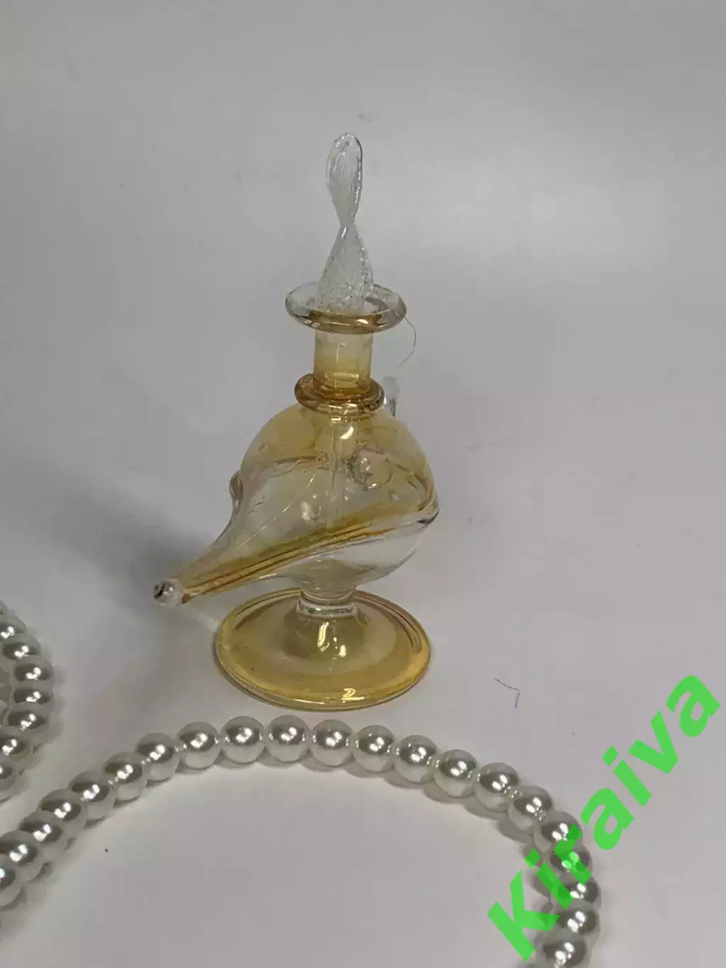 Флакон для духов «Лампа Аладдина» стеклянный ручная работа винтаж декорати Н2899 1