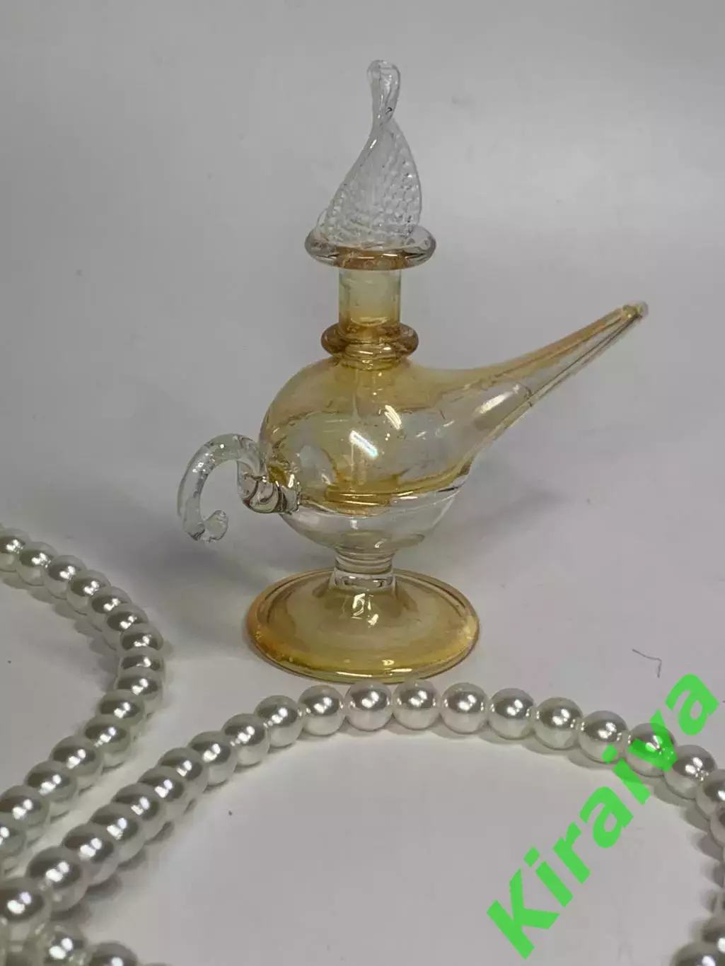 Флакон для духов «Лампа Аладдина» стеклянный ручная работа винтаж декорати Н2899 3