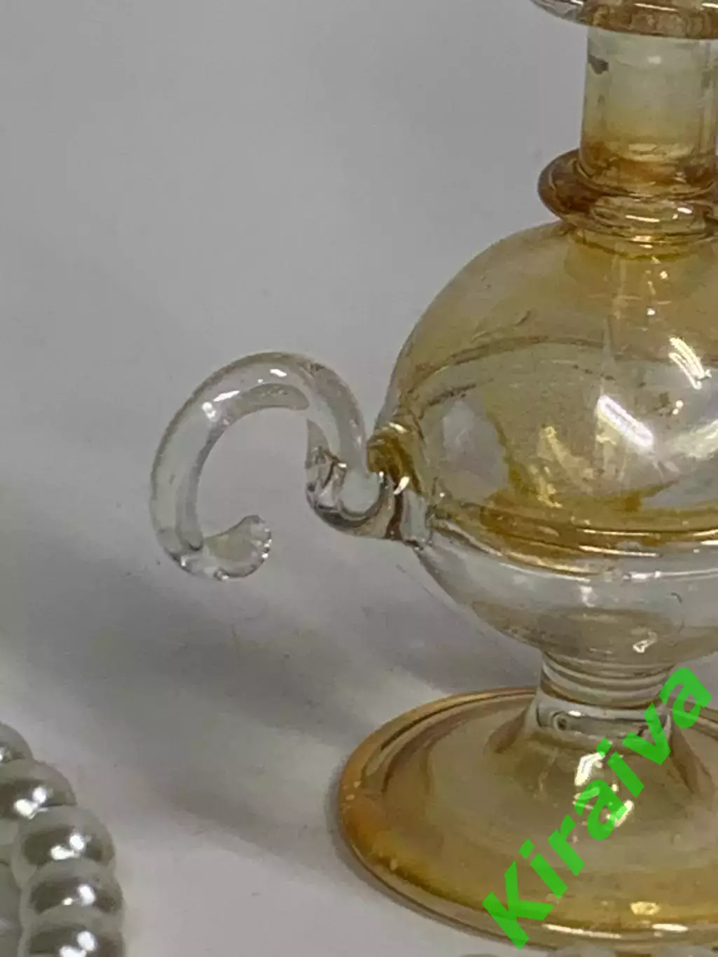 Флакон для духов «Лампа Аладдина» стеклянный ручная работа винтаж декорати Н2899 4