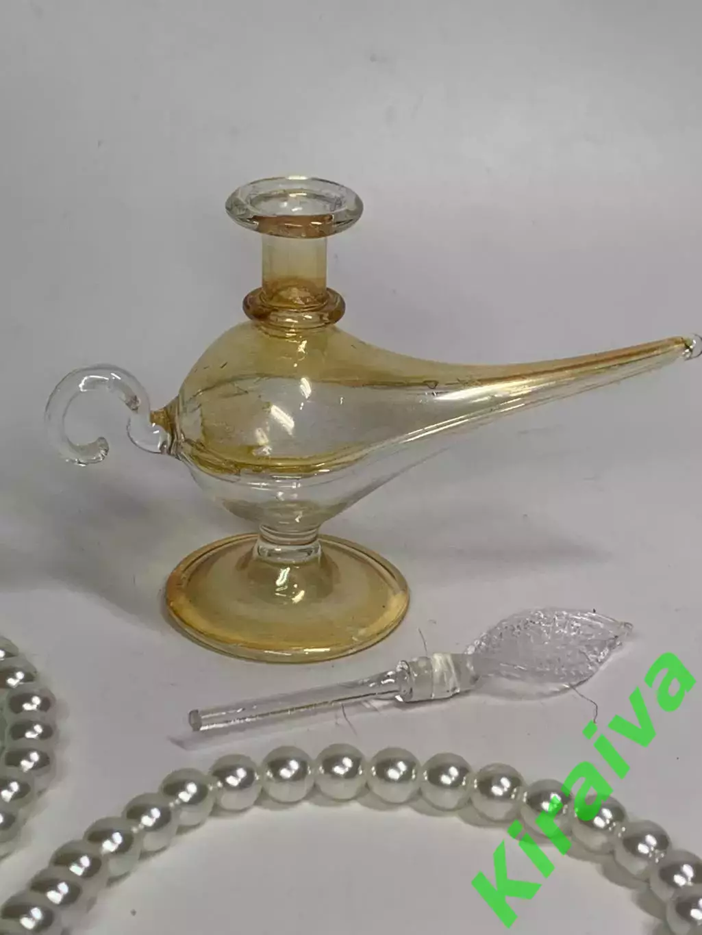 Флакон для духов «Лампа Аладдина» стеклянный ручная работа винтаж декорати Н2899 5