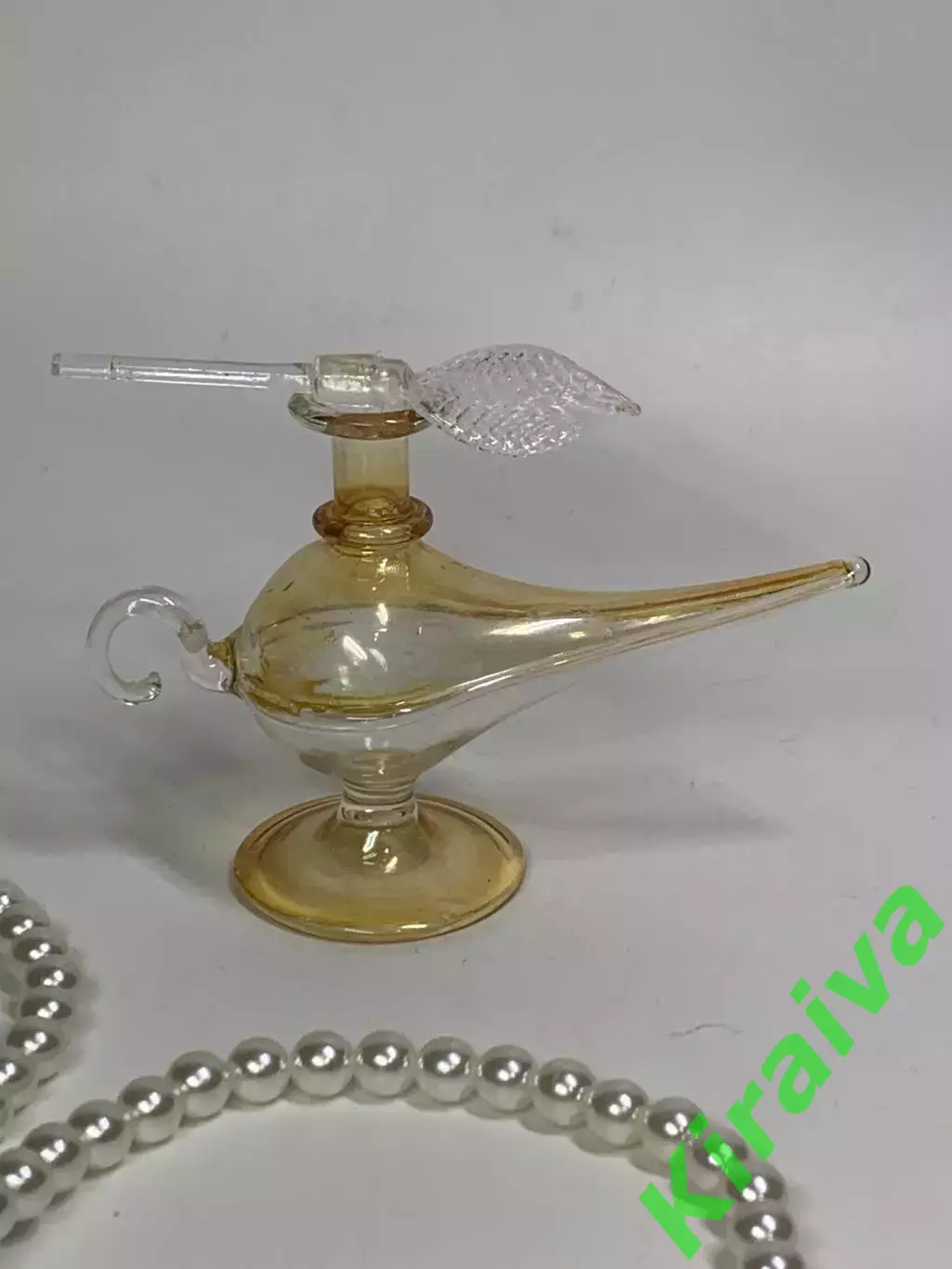 Флакон для духов «Лампа Аладдина» стеклянный ручная работа винтаж декорати Н2899 6