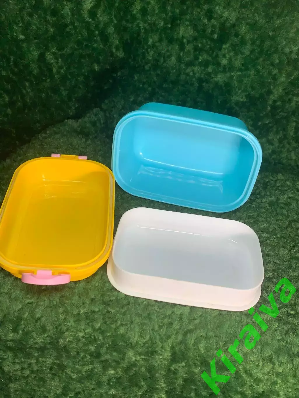 Ланч-бокс детский двухъярусный Yummy BENTO 720 мл желто-голубой BPA Free (Н2924) 2