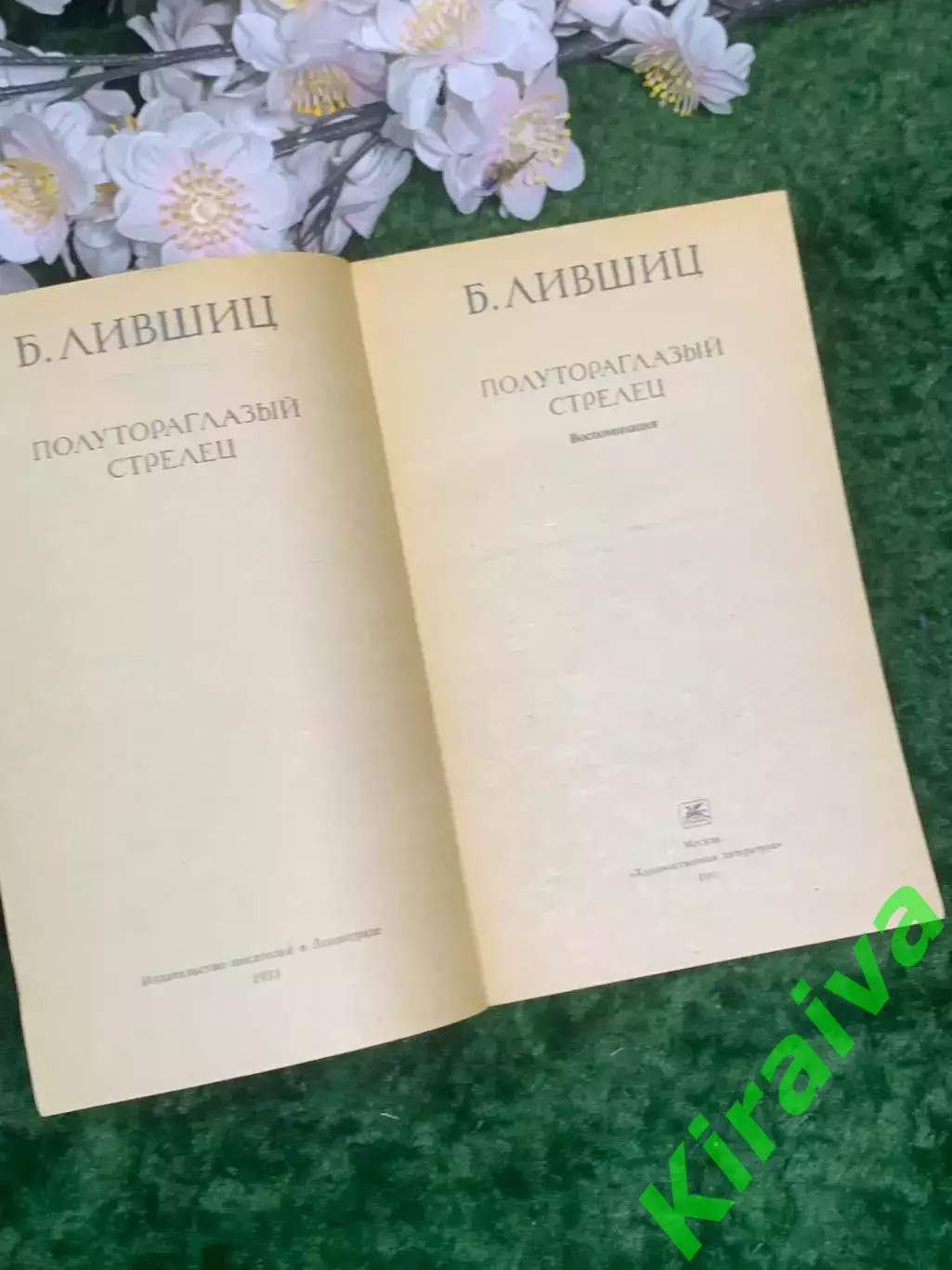 Книга мемуары «Полутораглазый стрелец» Бенедикт Лившиц 1991 г. «Забытая н2954 2