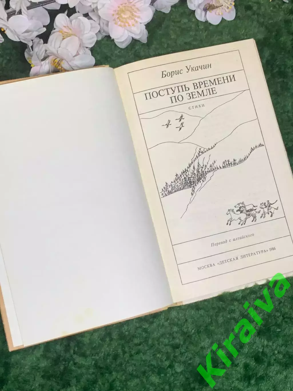 Книга поезия «Продвижение времени по земле» Борис Укачин 1986 г. (Н2972) 2