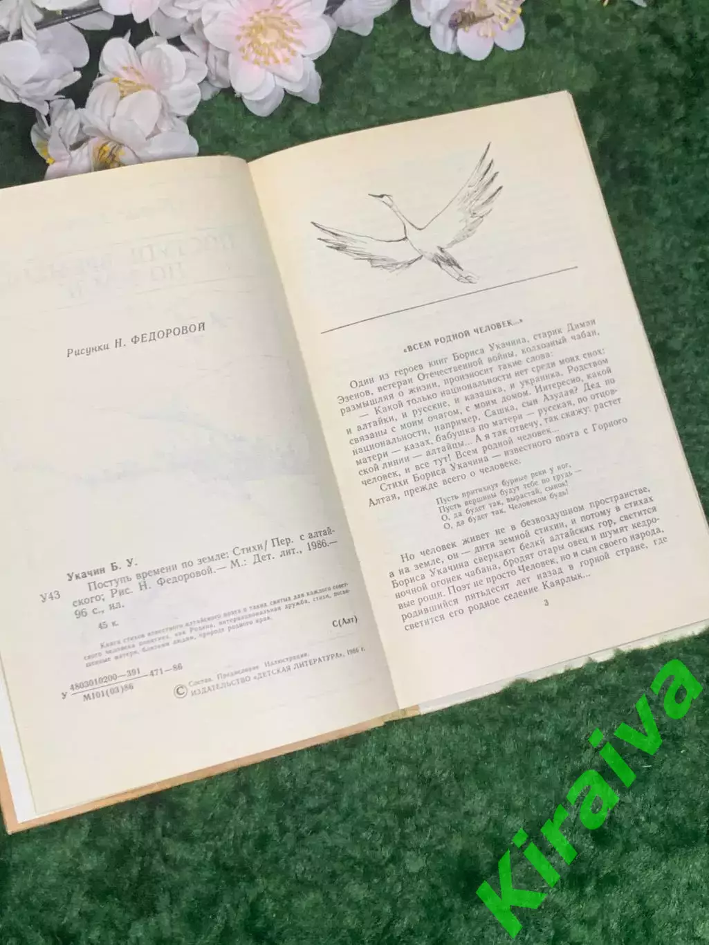 Книга поезия «Продвижение времени по земле» Борис Укачин 1986 г. (Н2972) 3