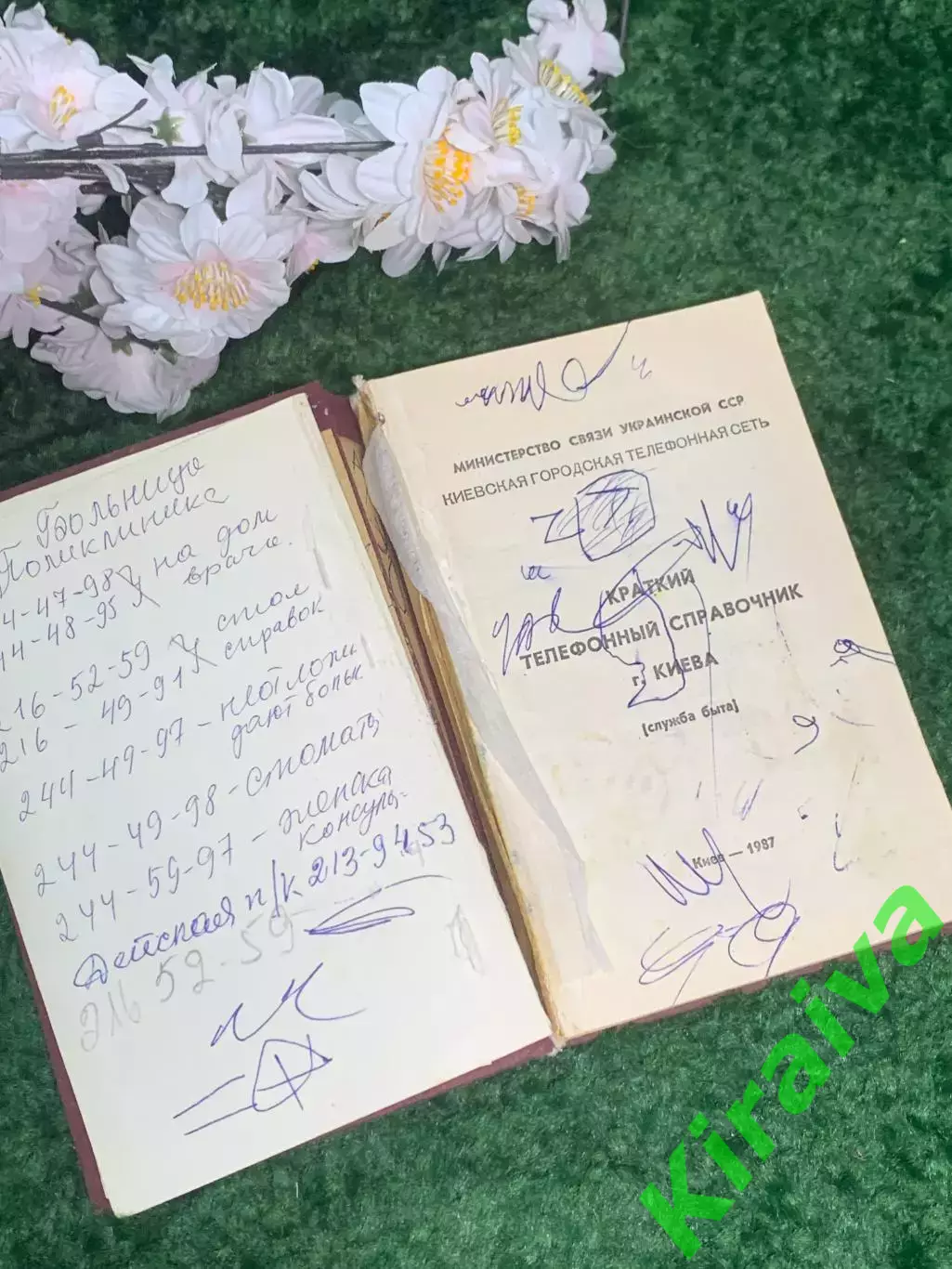 Телефонный справочник службы быта Киевской городской телефонной сети 1987 Н2998 2