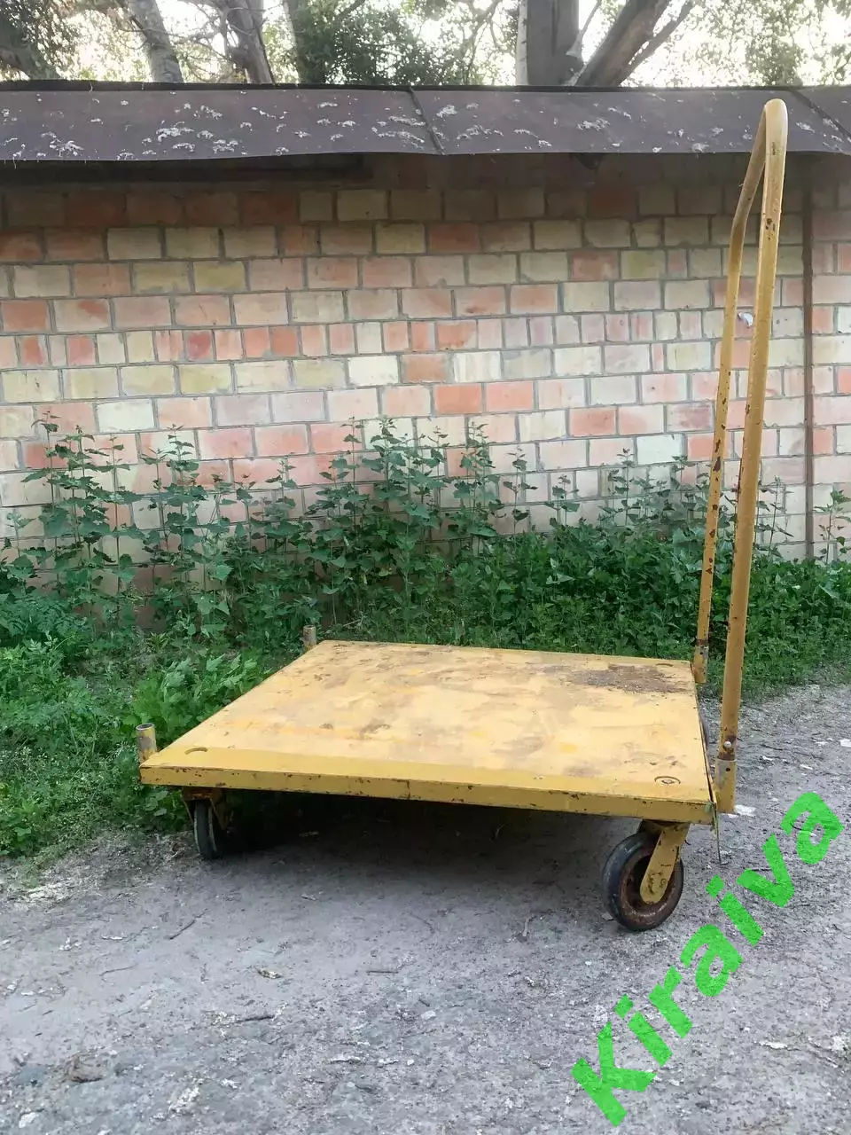 Тележка платформенная грузовая складская металлическая 1305?1195 усиленная на 1