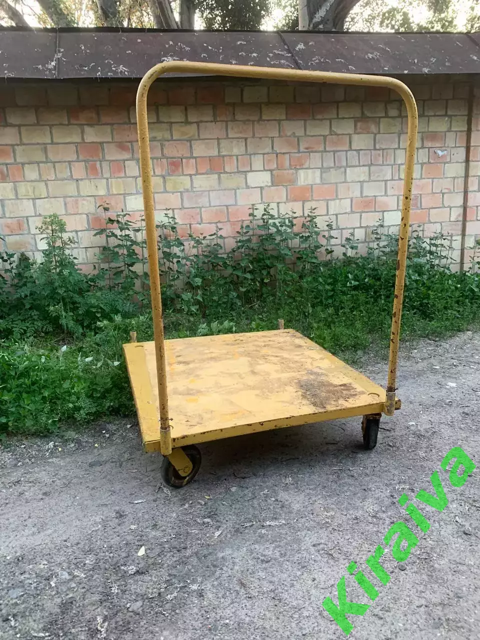 Тележка платформенная грузовая складская металлическая 1305?1195 усиленная на 2