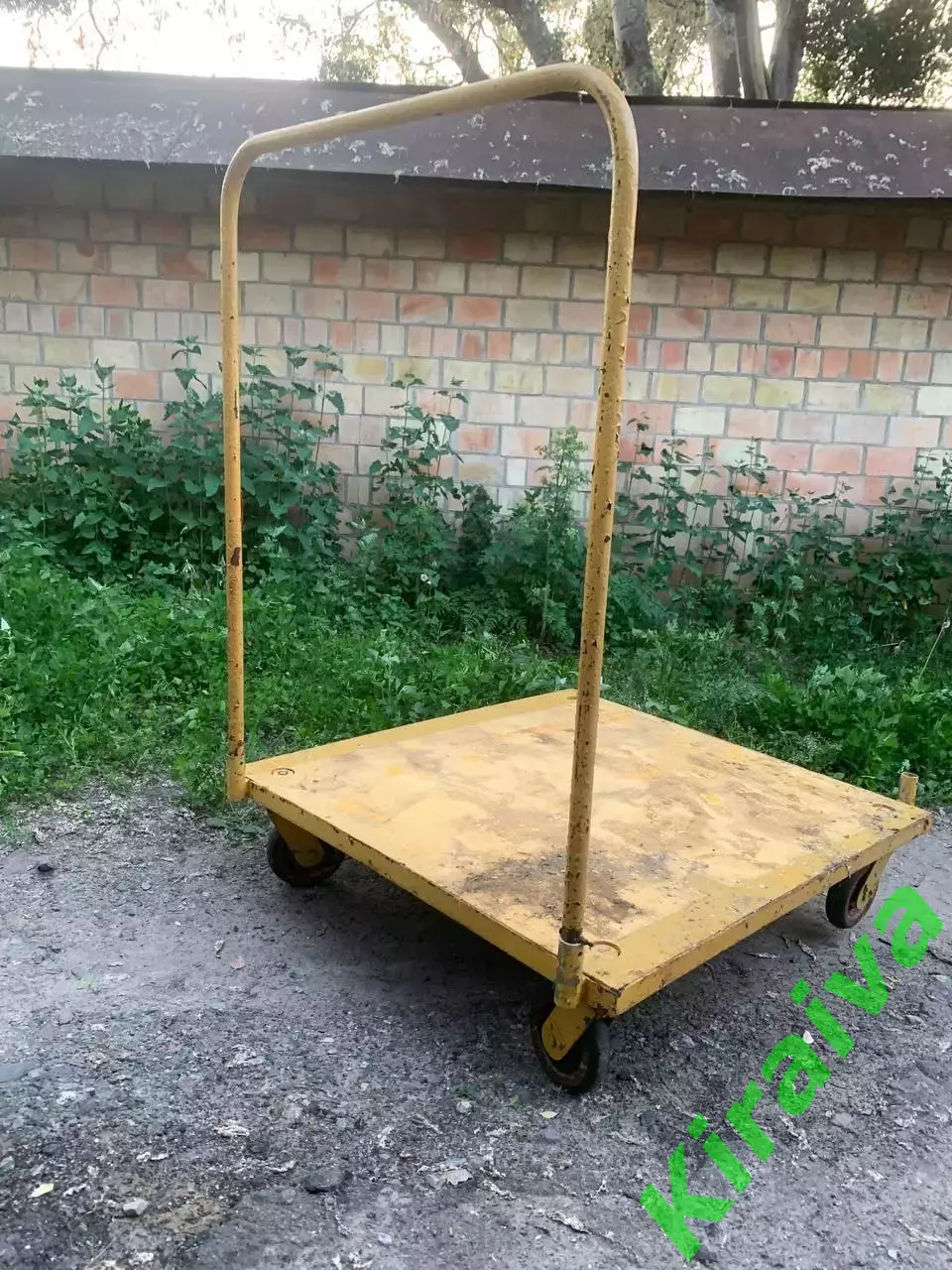 Тележка платформенная грузовая складская металлическая 1305?1195 усиленная на