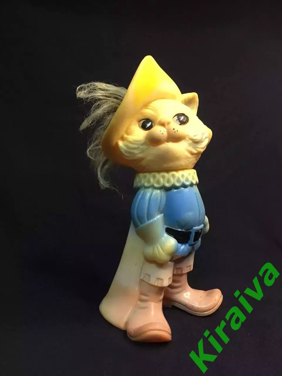 Винтажная резиновая игрушка «Кот в сапогах», СССР, 1970–1990-е гг. 24 см Н1124,1 1