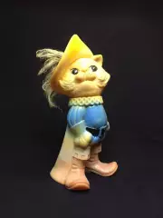 Винтажная резиновая игрушка «Кот в сапогах», СССР, 1970–1990-е гг. 24 см Н1124,1