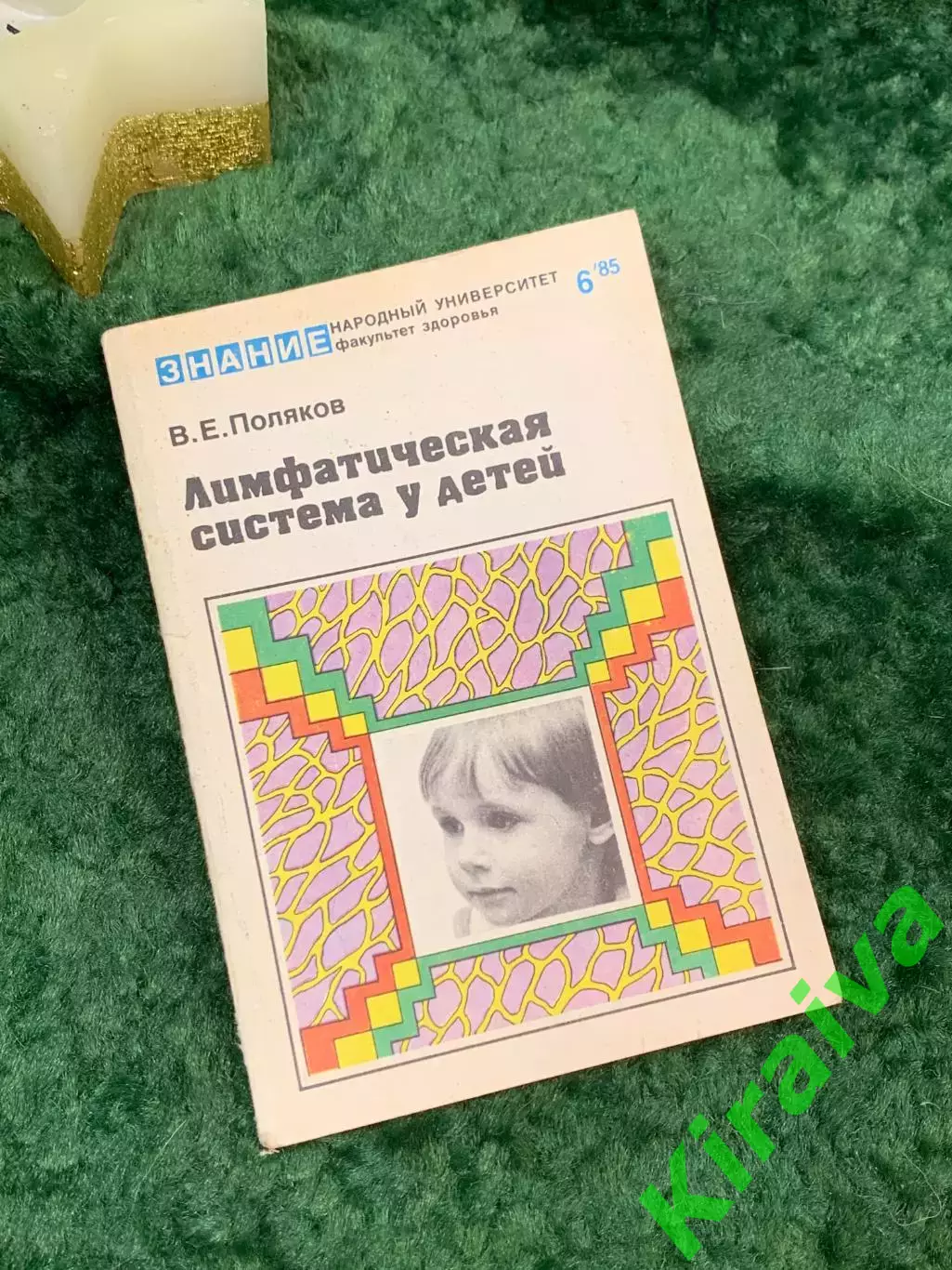 Книга здоровье «Лимфатическая система у детей» автора В.Е. Поляков 1985 го Н7066