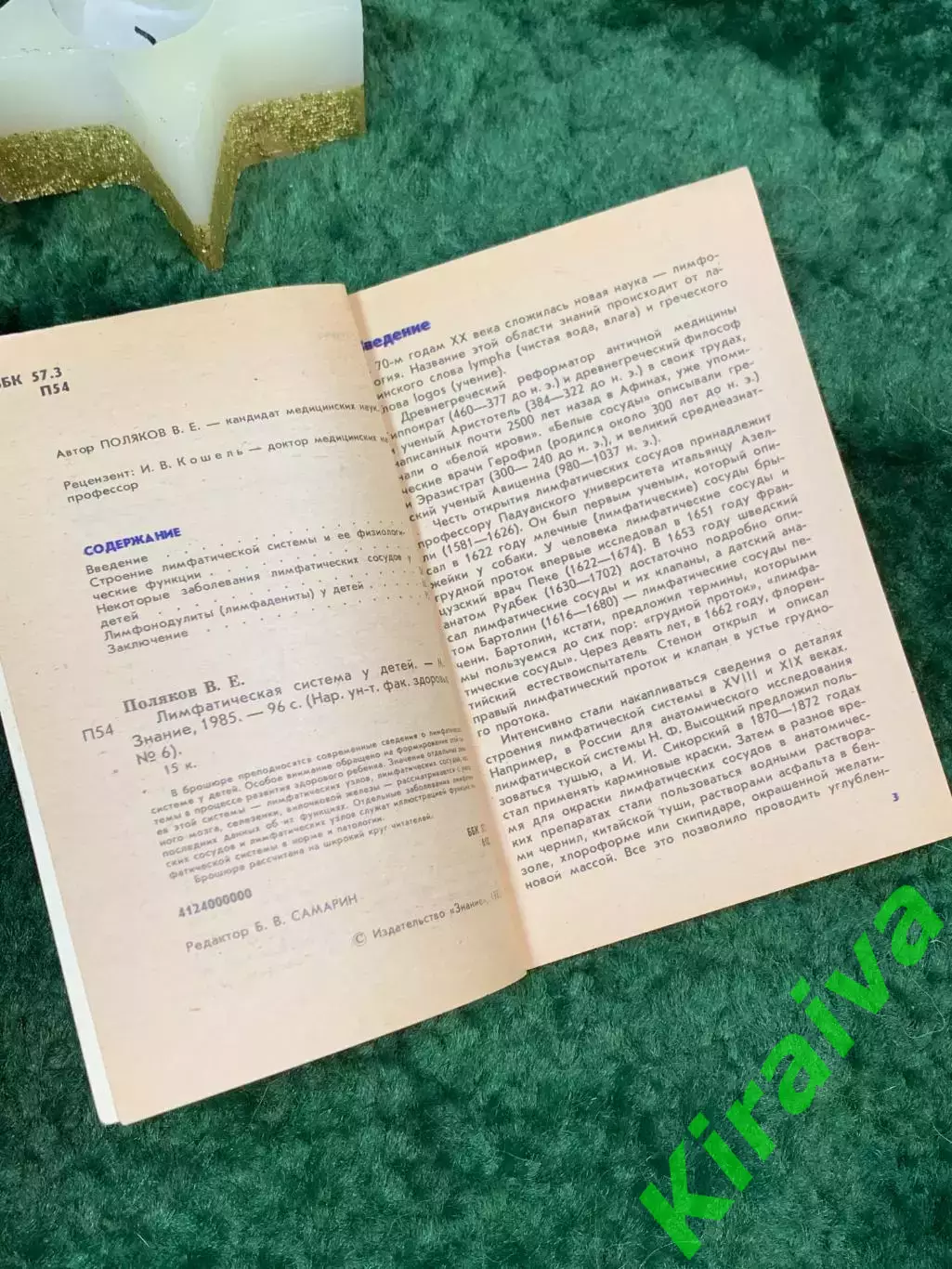Книга здоровье «Лимфатическая система у детей» автора В.Е. Поляков 1985 го Н7066 2