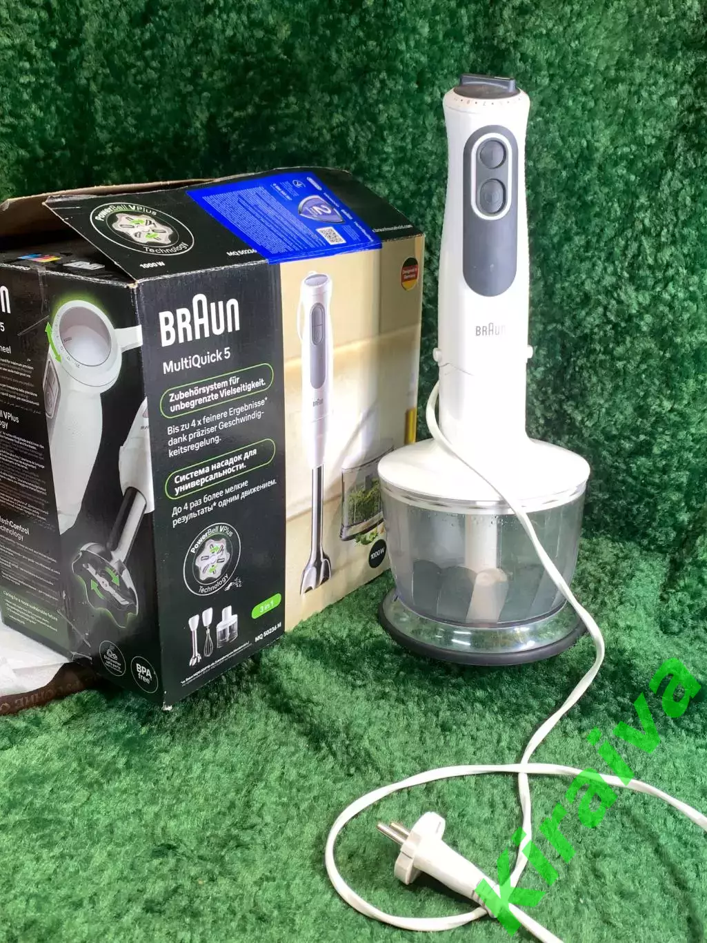 Погружной блендер Braun MultiQuick 5 1000 Вт с чашей-измельчителем и ножом Н8035 1